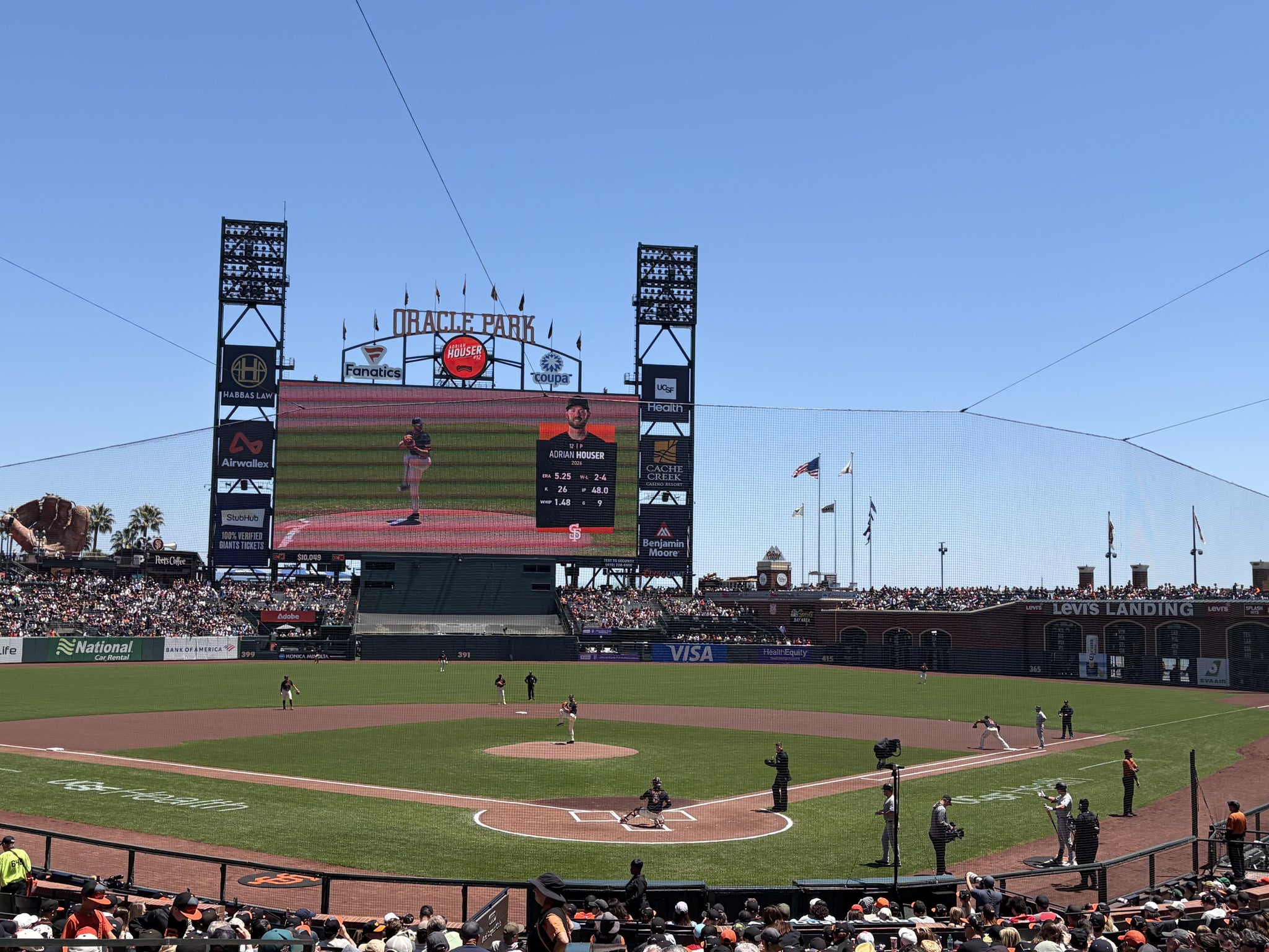 Real Fan View taken from Premium Lower Box 116 at Oracle Park by Jacob S