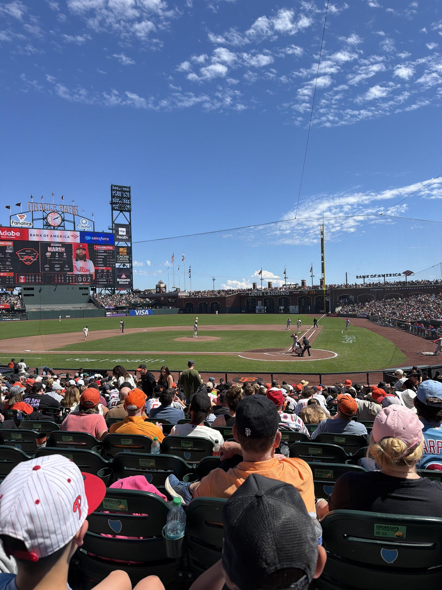 Real Fan View taken from Premium Lower Box 119 at Oracle Park by Kelly K