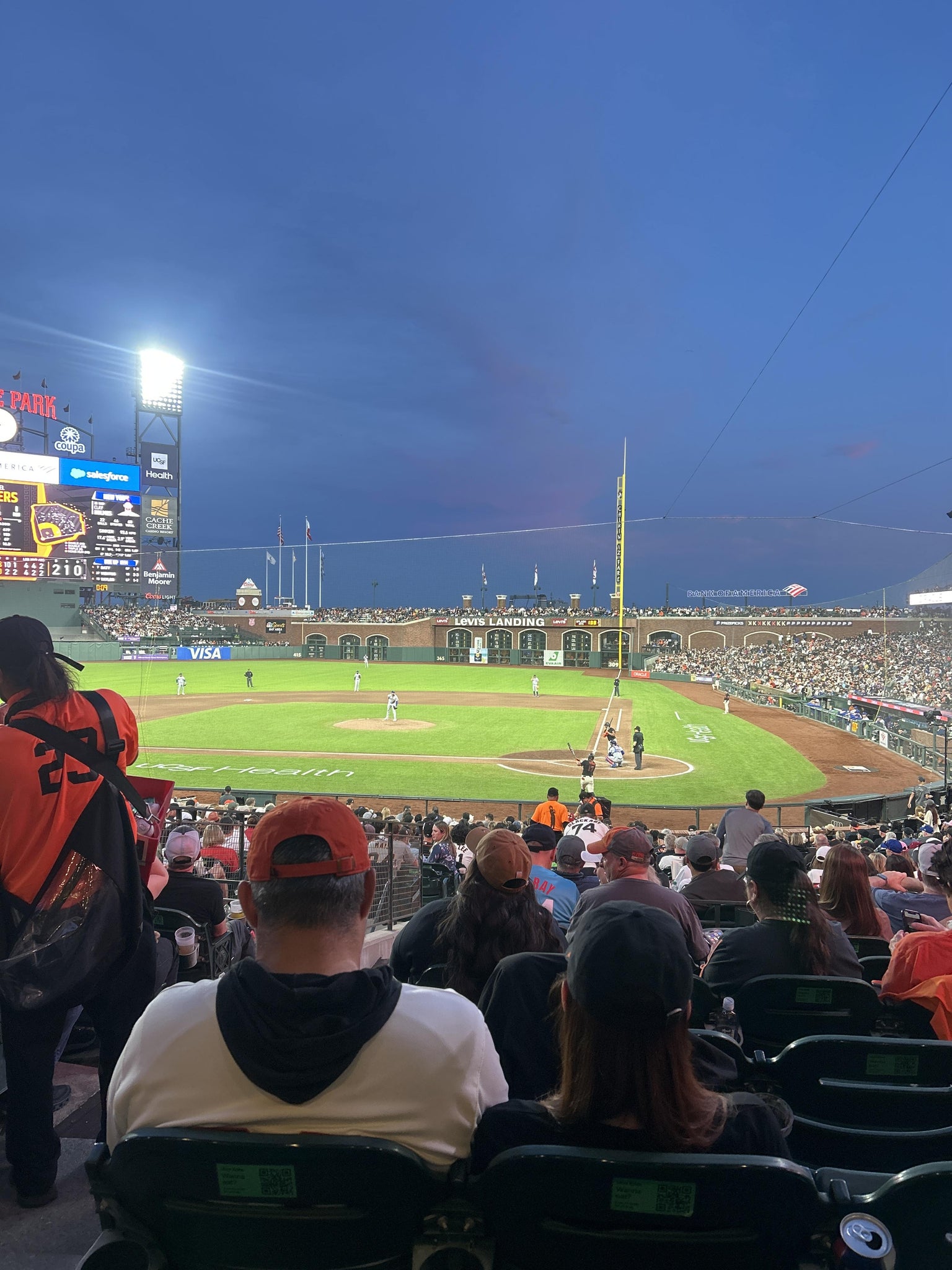 Real Fan View taken from Premium Lower Box 119 at Oracle Park by Lupita C