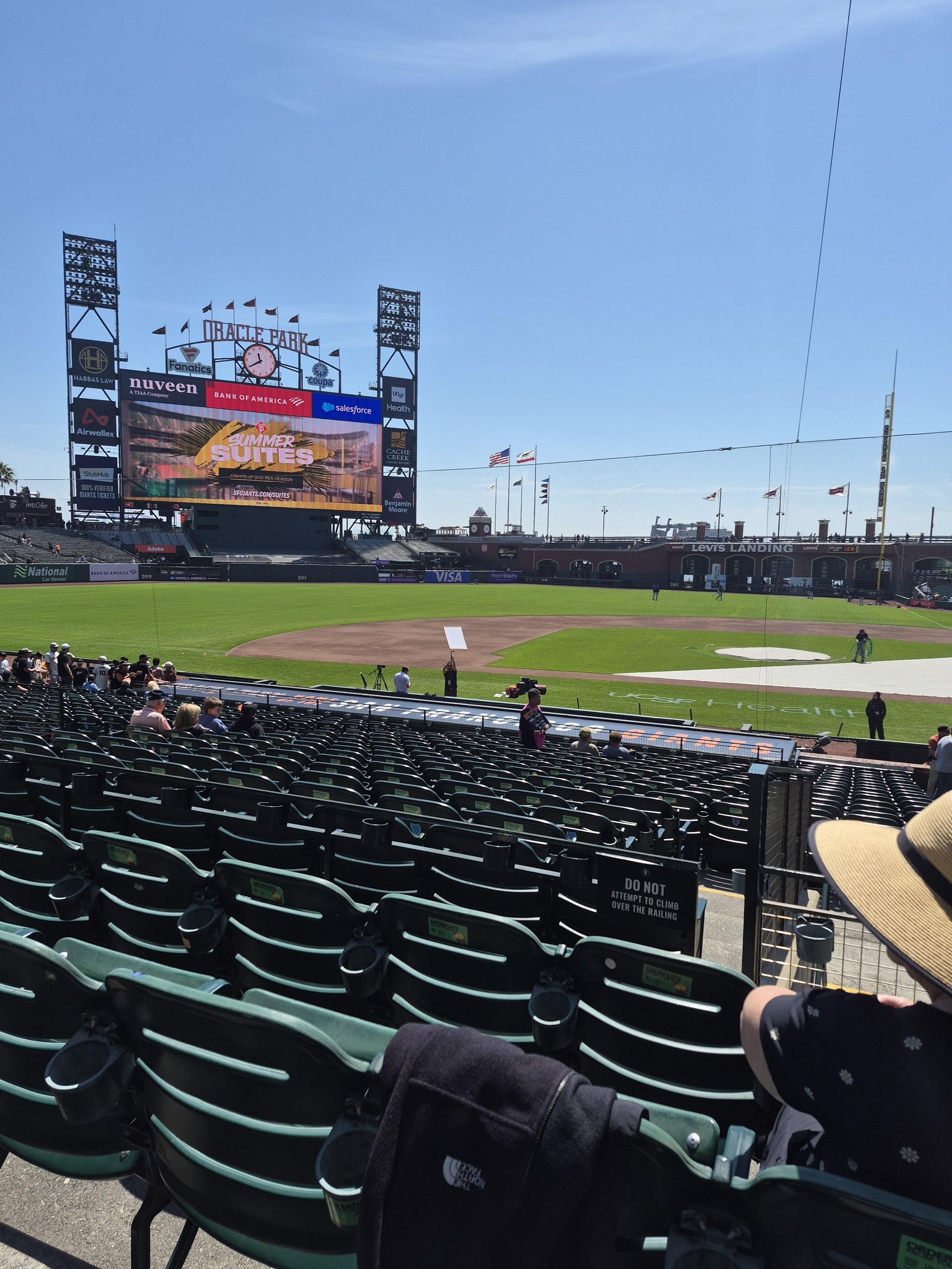 Real Fan View taken from Premium Lower Box 122 at Oracle Park by Toni J