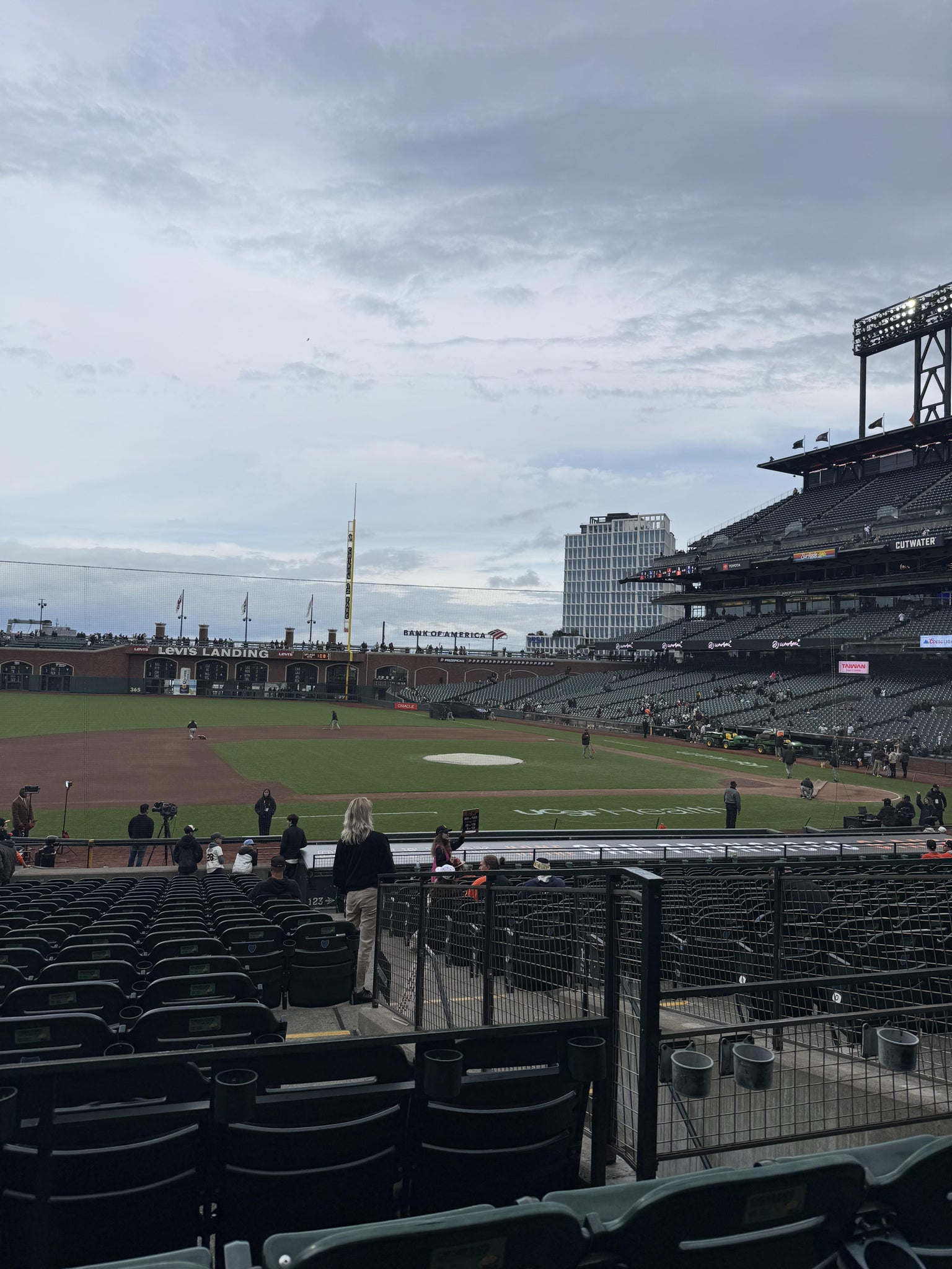 Real Fan View taken from Premium Lower Box 124 at Oracle Park by Karina M