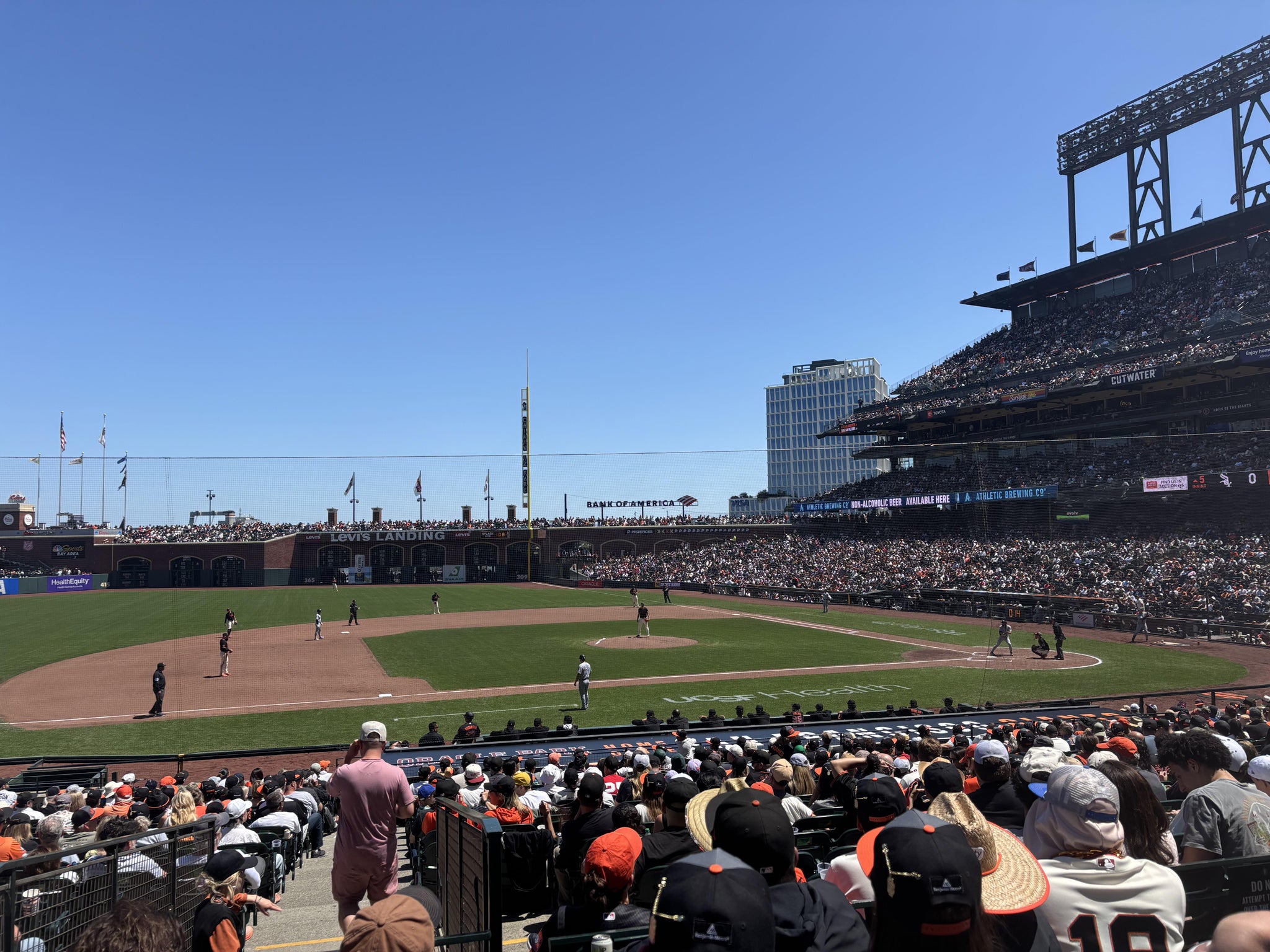 Real Fan View taken from Premium Lower Box 124 at Oracle Park by Paul M