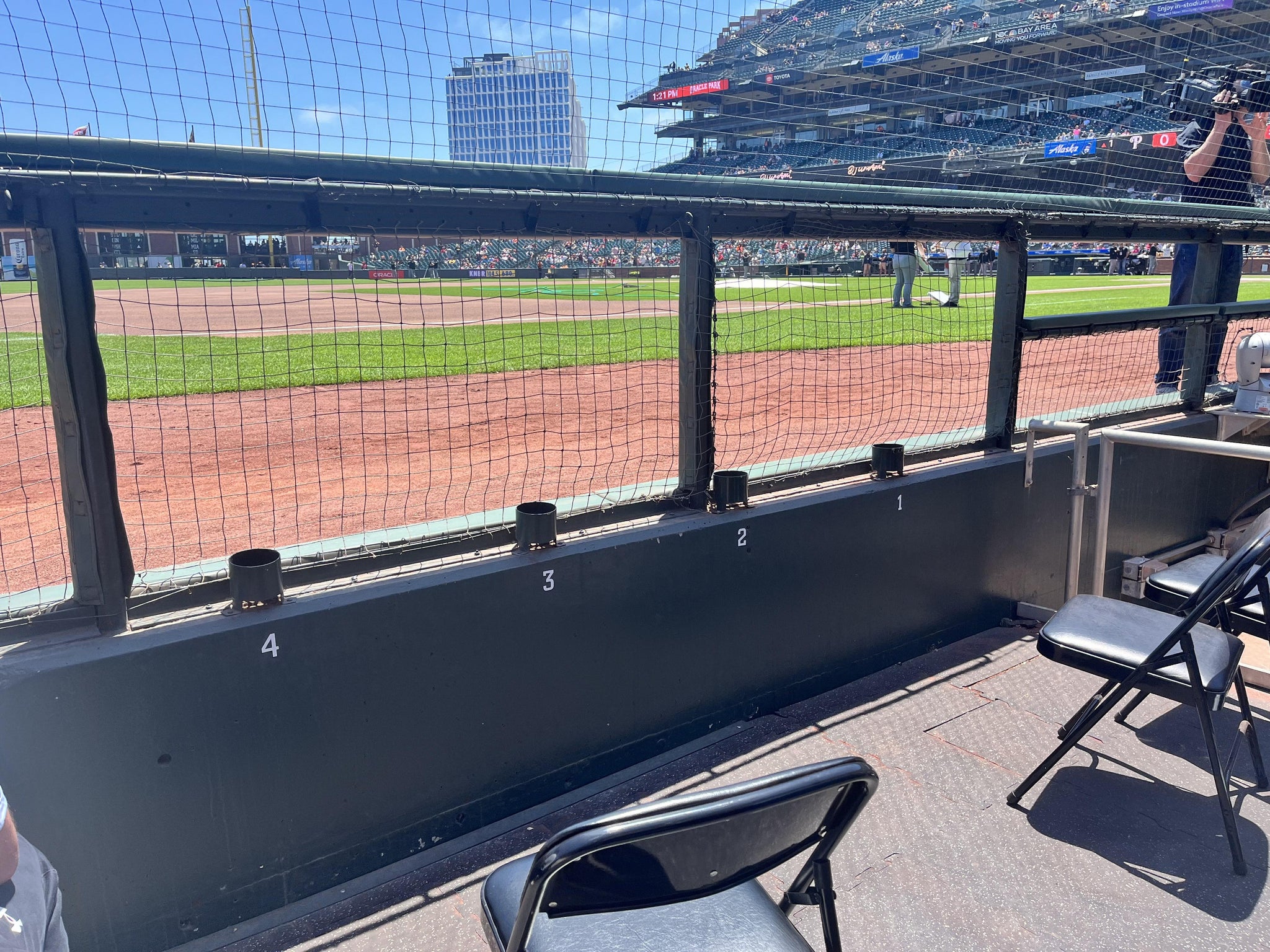 Real Fan View taken from Premium Lower Box 125 at Oracle Park by Richard Z