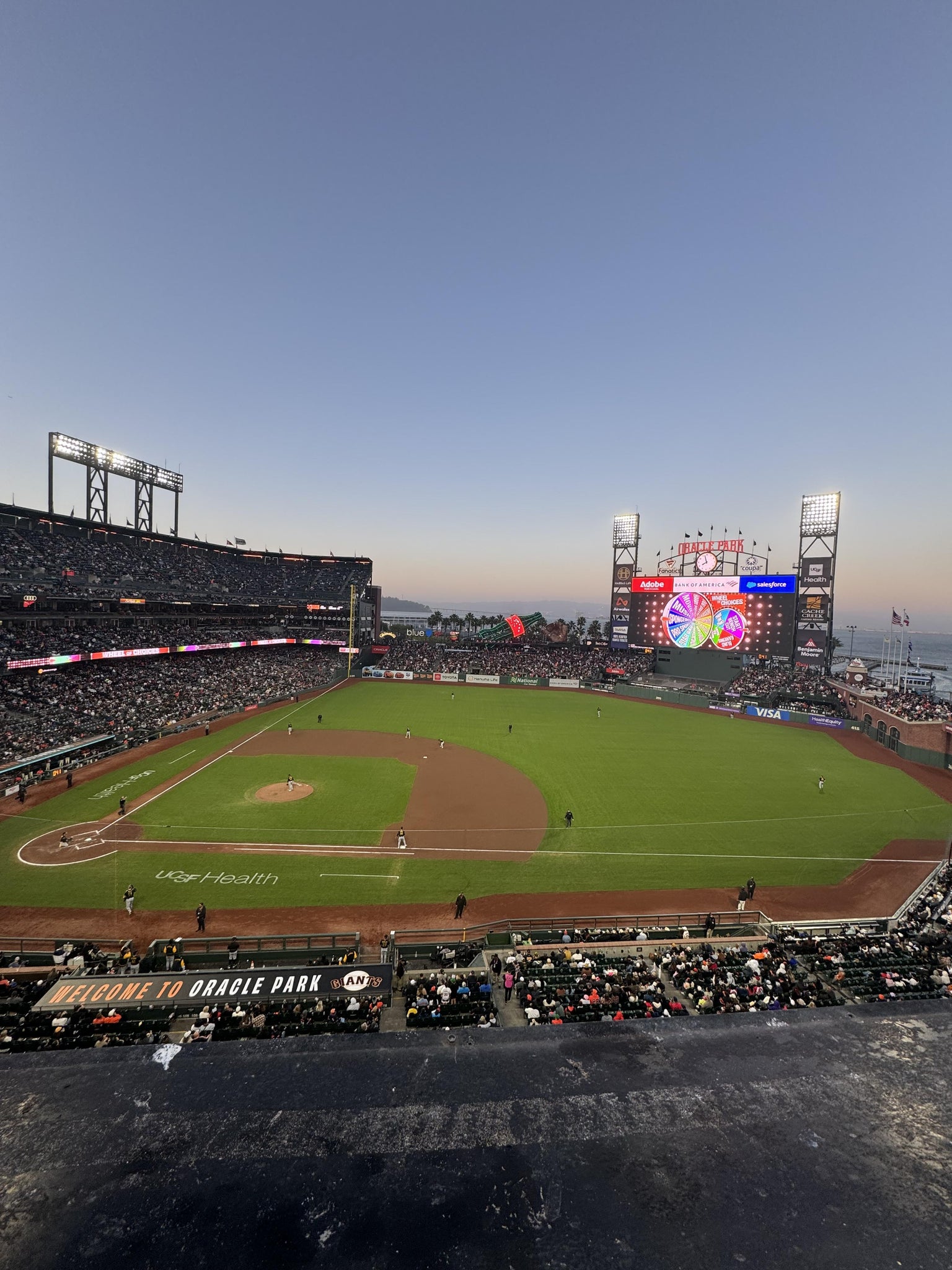 Real Fan View taken from View Box 307 at Oracle Park by Marisol G