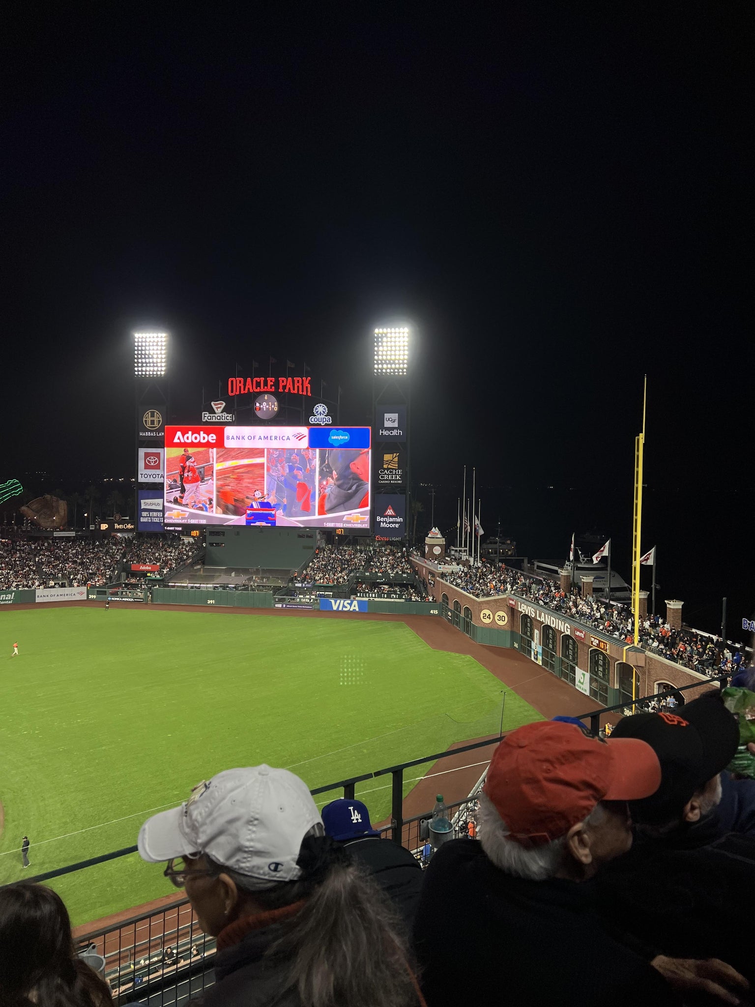 Real Fan View taken from View Box 307 at Oracle Park by Angela Y