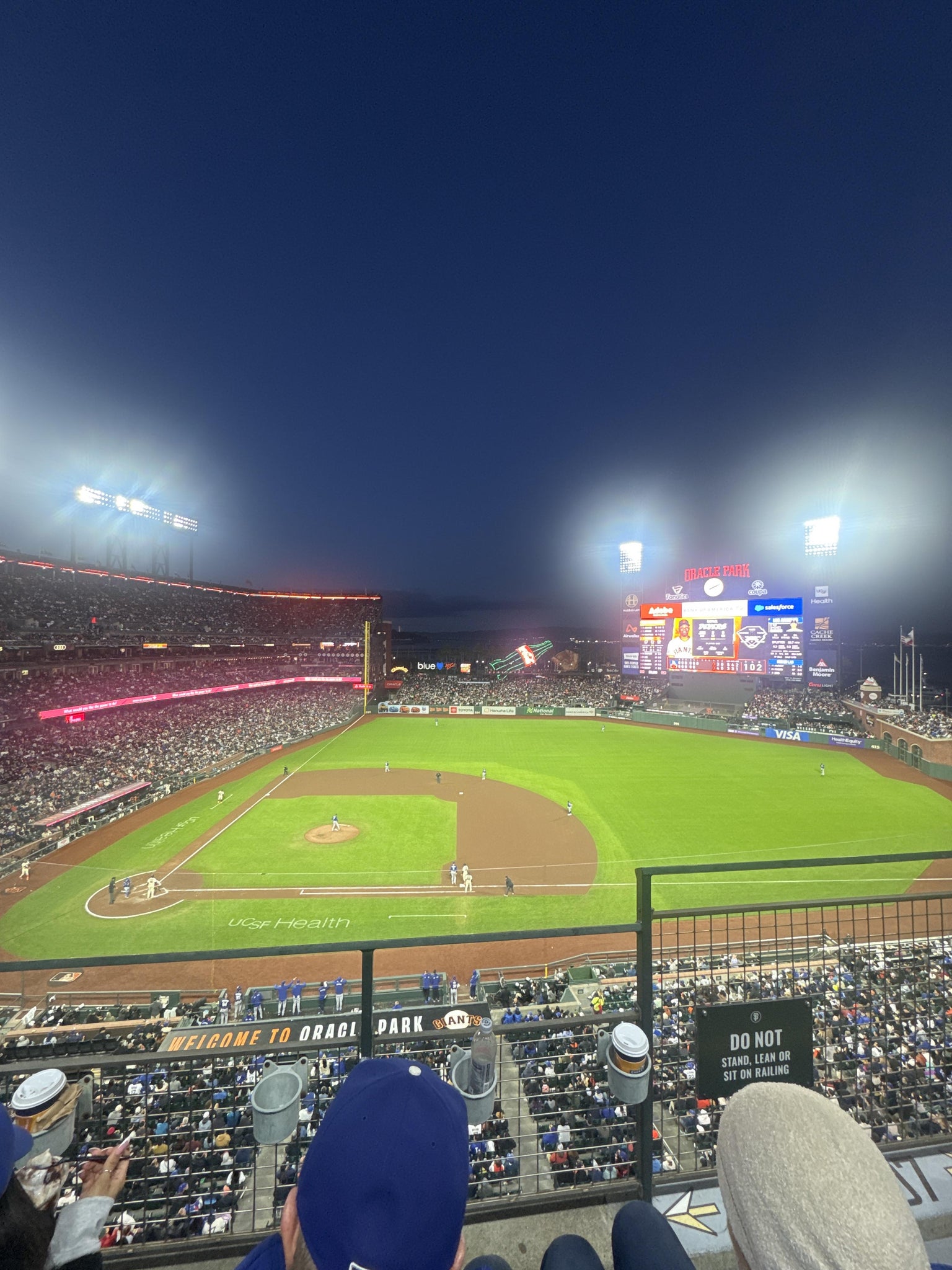 Real Fan View taken from View Box 308 at Oracle Park by Renee W