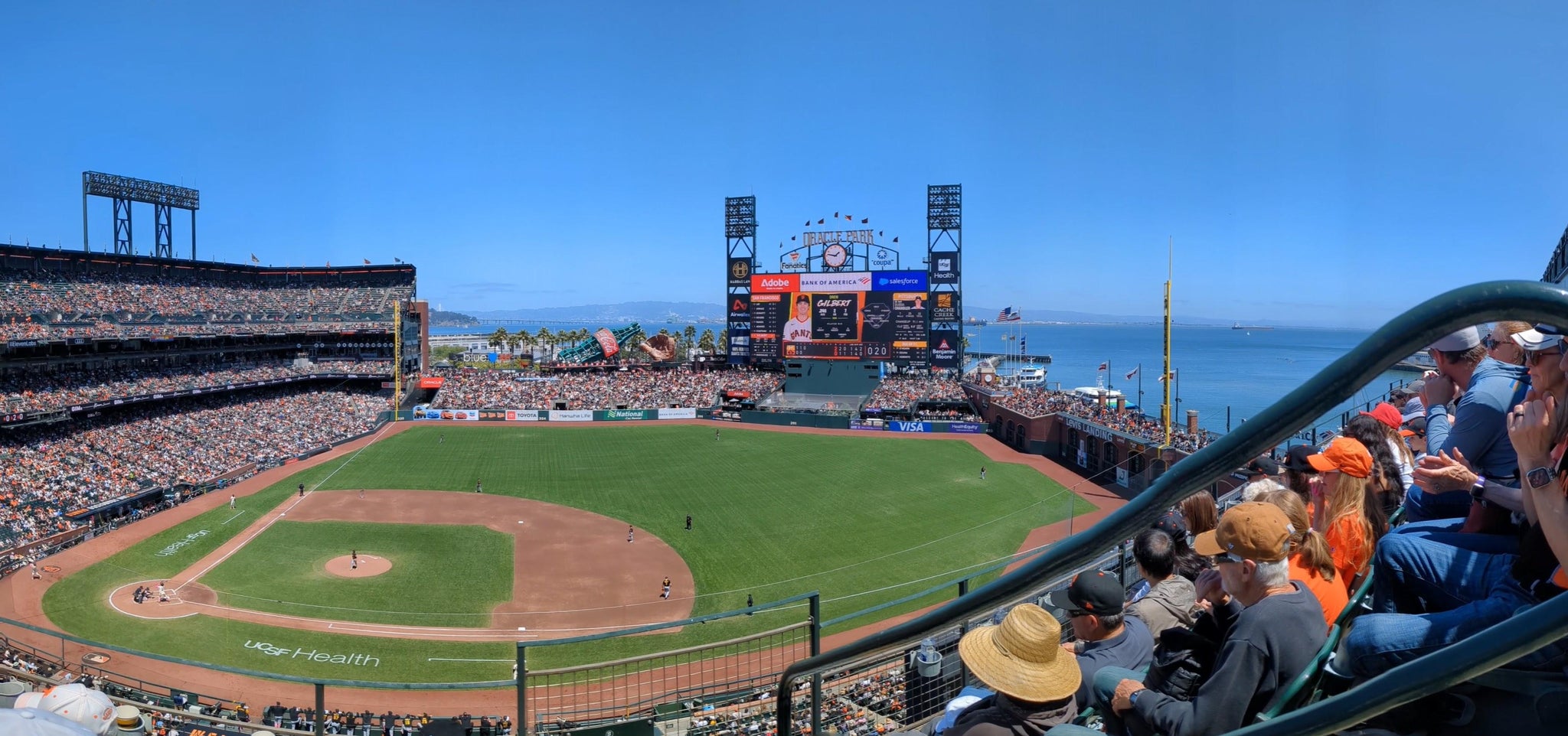 Real Fan View taken from View Box 308 at Oracle Park by John s. P