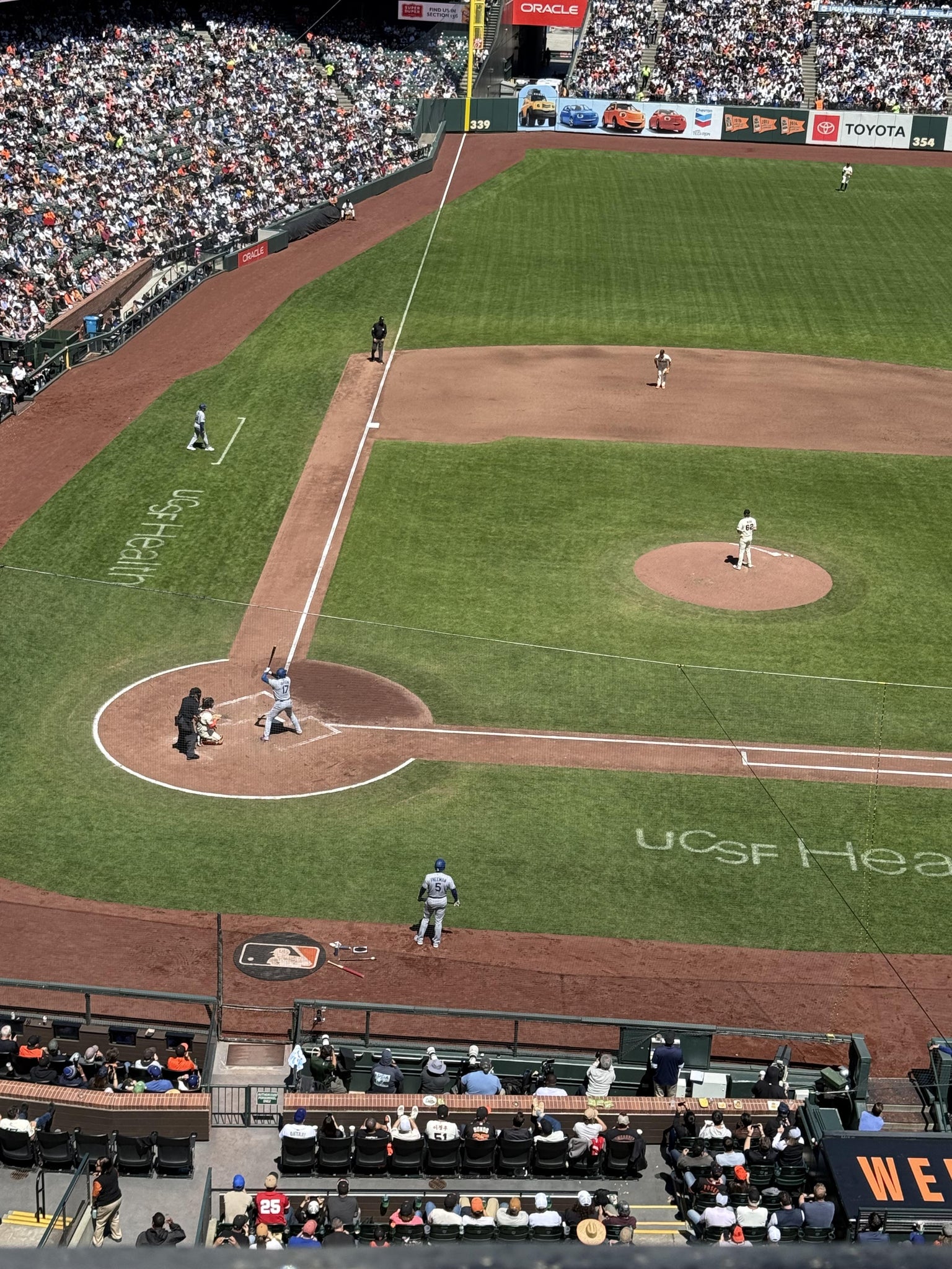 Real Fan View taken from View Box 310 at Oracle Park by Jim S
