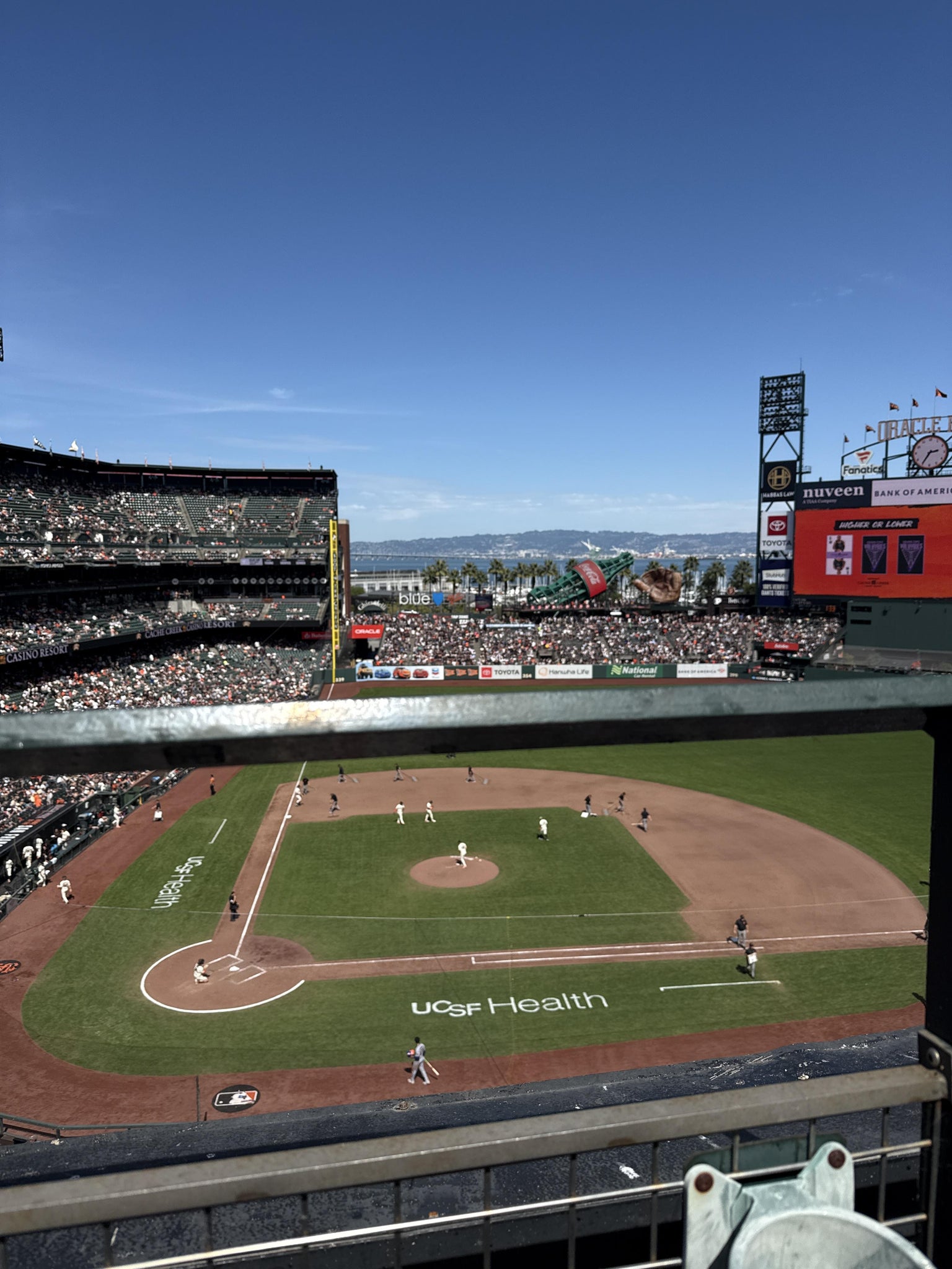 Real Fan View taken from View Box 310 at Oracle Park by Teilor N