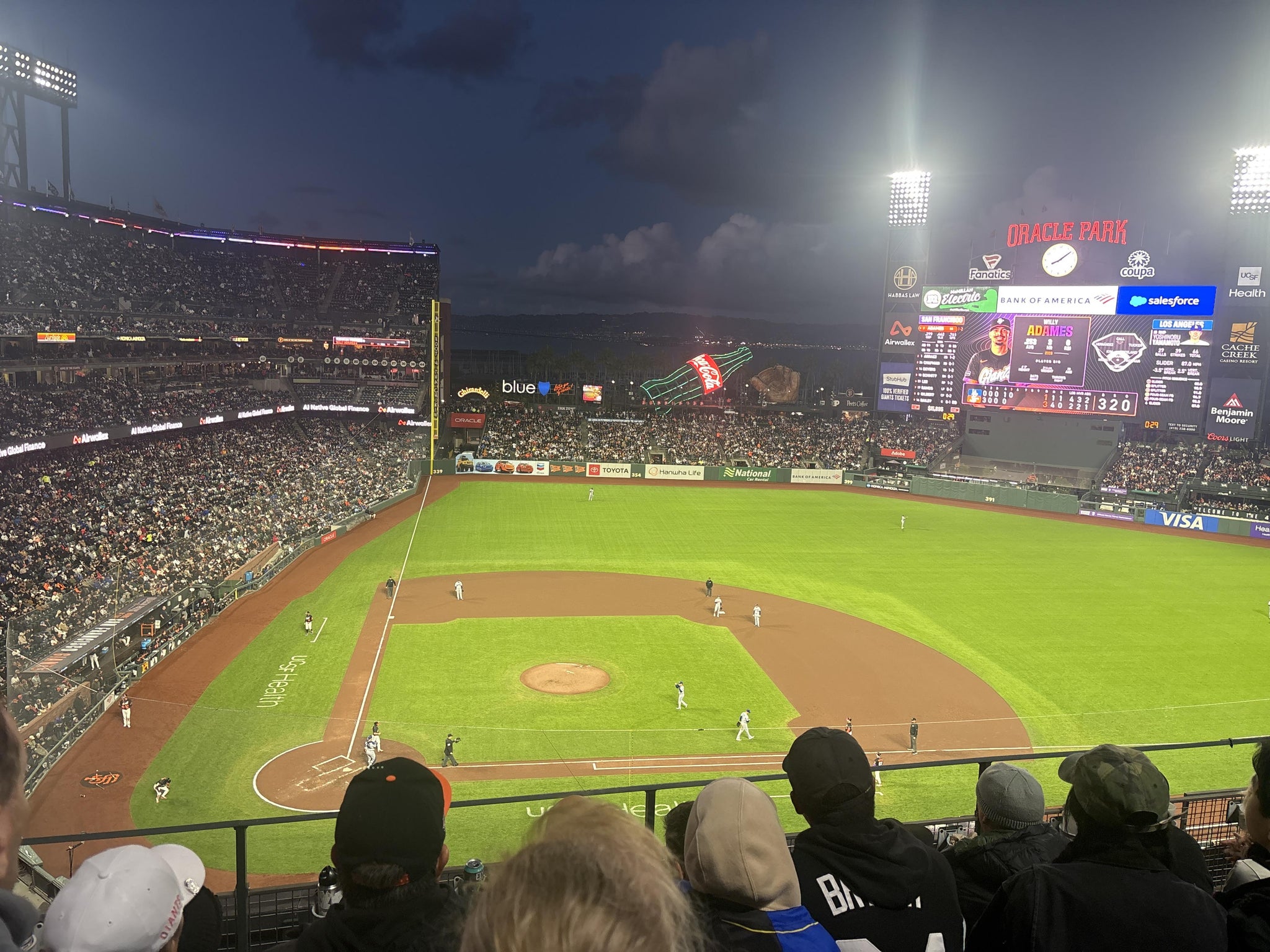 Real Fan View taken from View Box 310 at Oracle Park by Rachel F