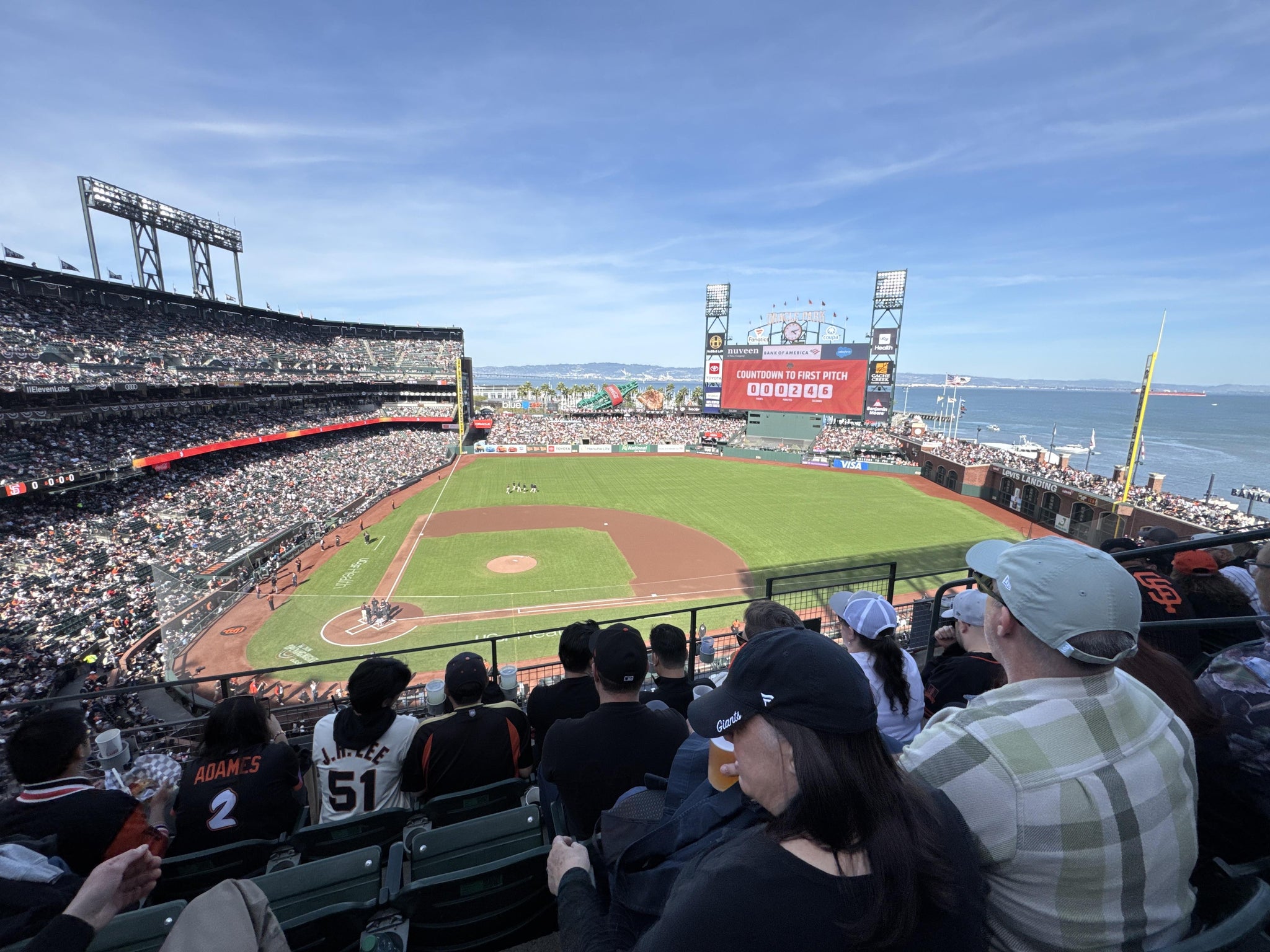 Real Fan View taken from View Box 310 at Oracle Park by Jaden S