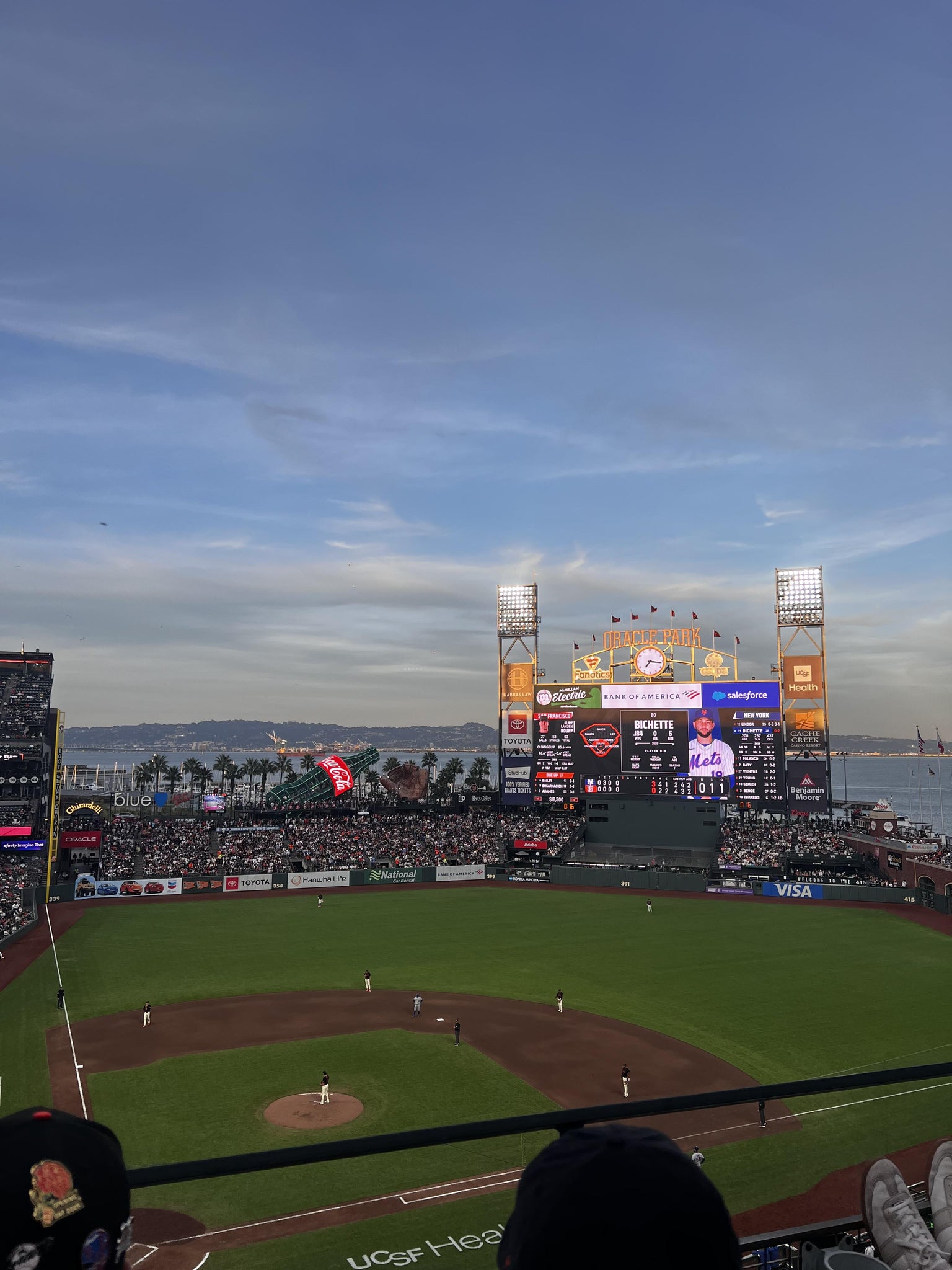 Real Fan View taken from View Box 311 at Oracle Park by Valeria R