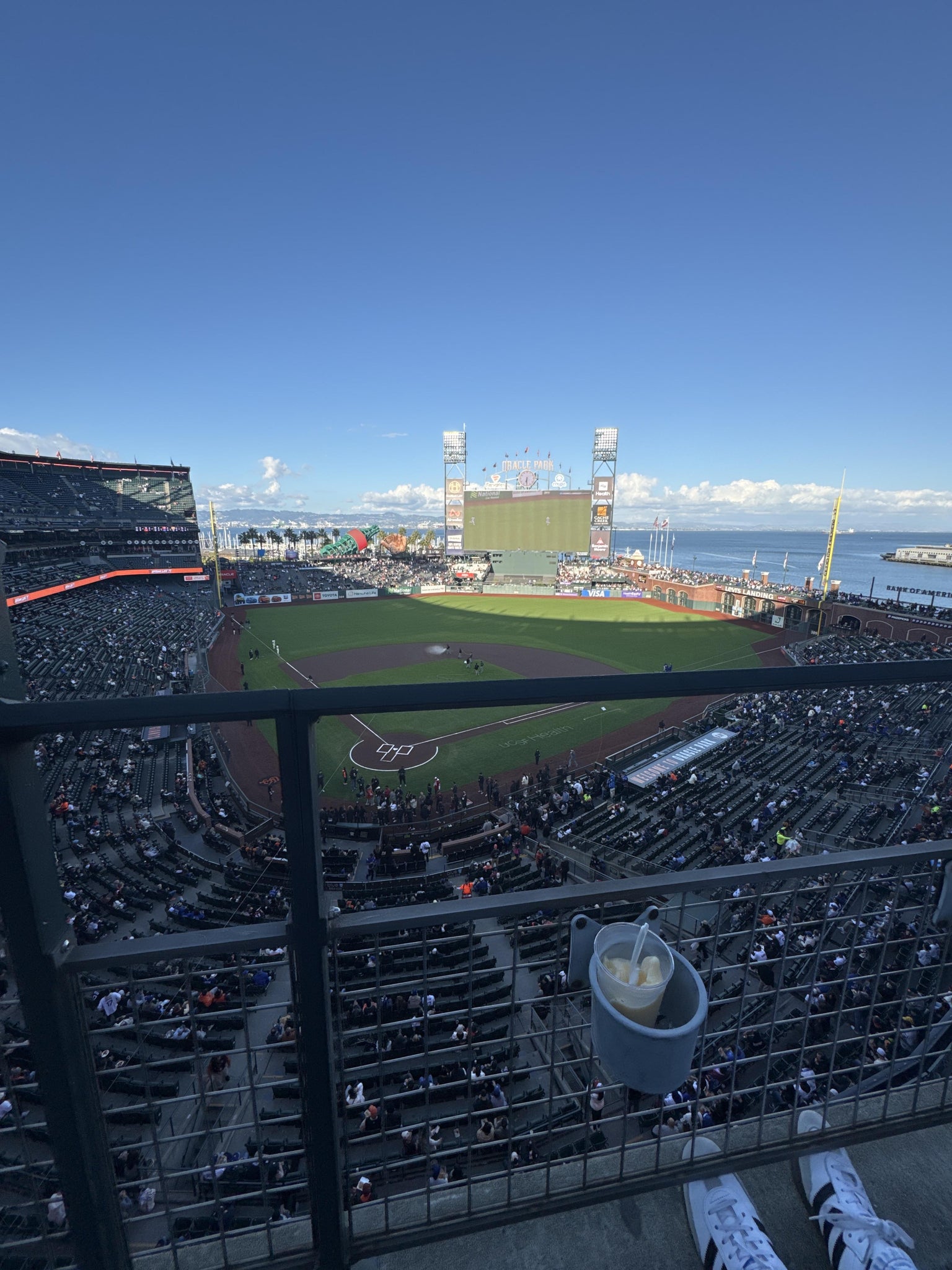 Real Fan View taken from View Box 313 at Oracle Park by Ivan O