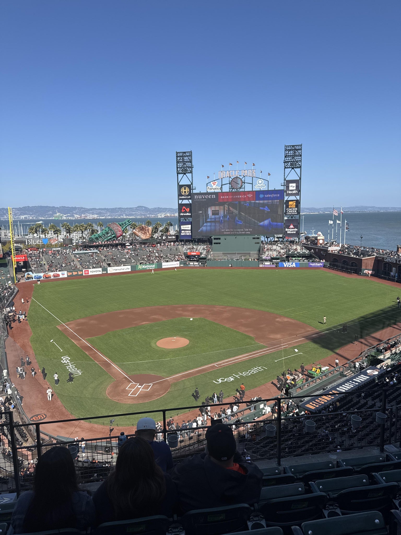 Real Fan View taken from View Box 313 at Oracle Park by Mark P