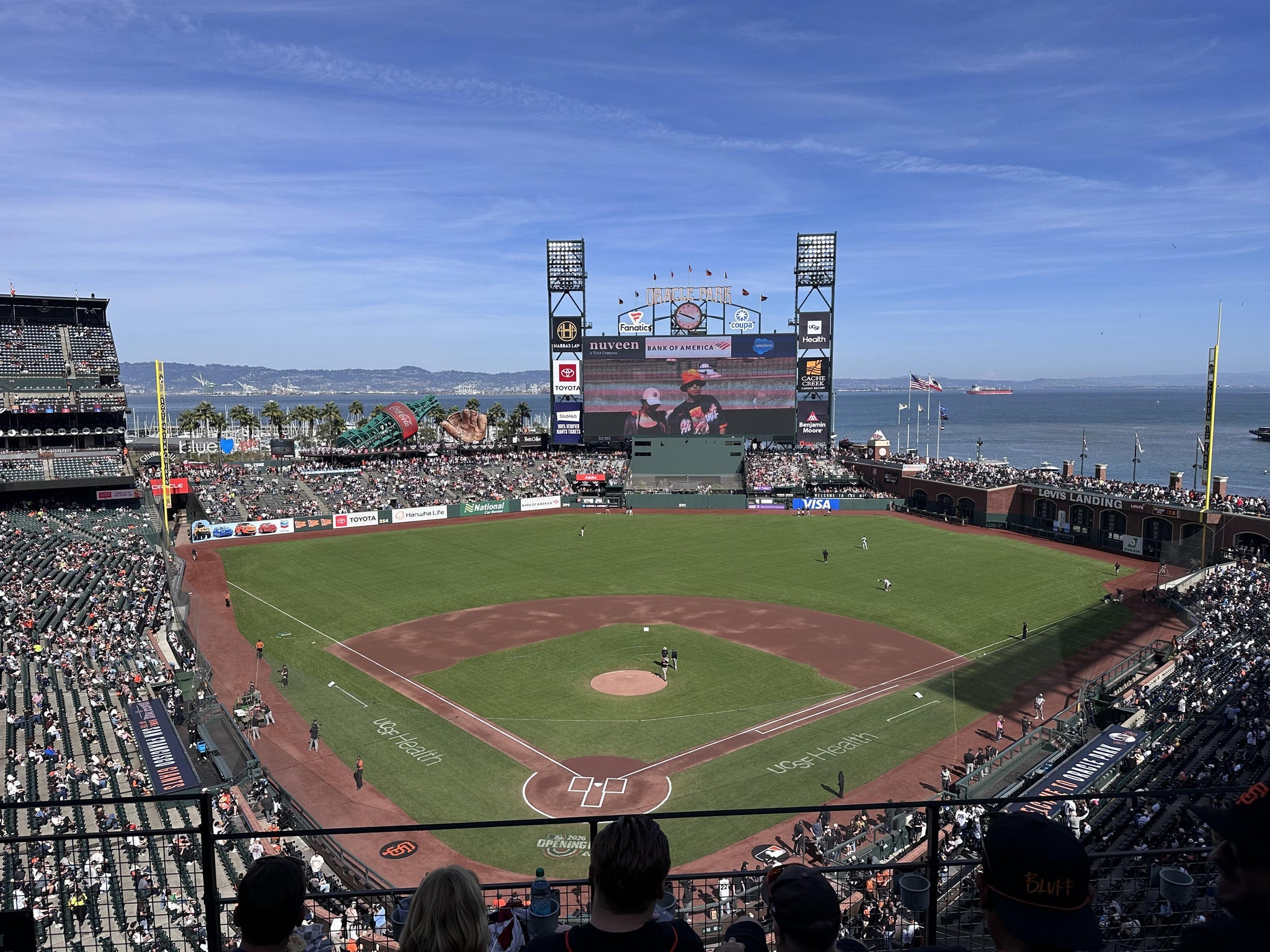 Real Fan View taken from View Box 314 at Oracle Park by Mary K