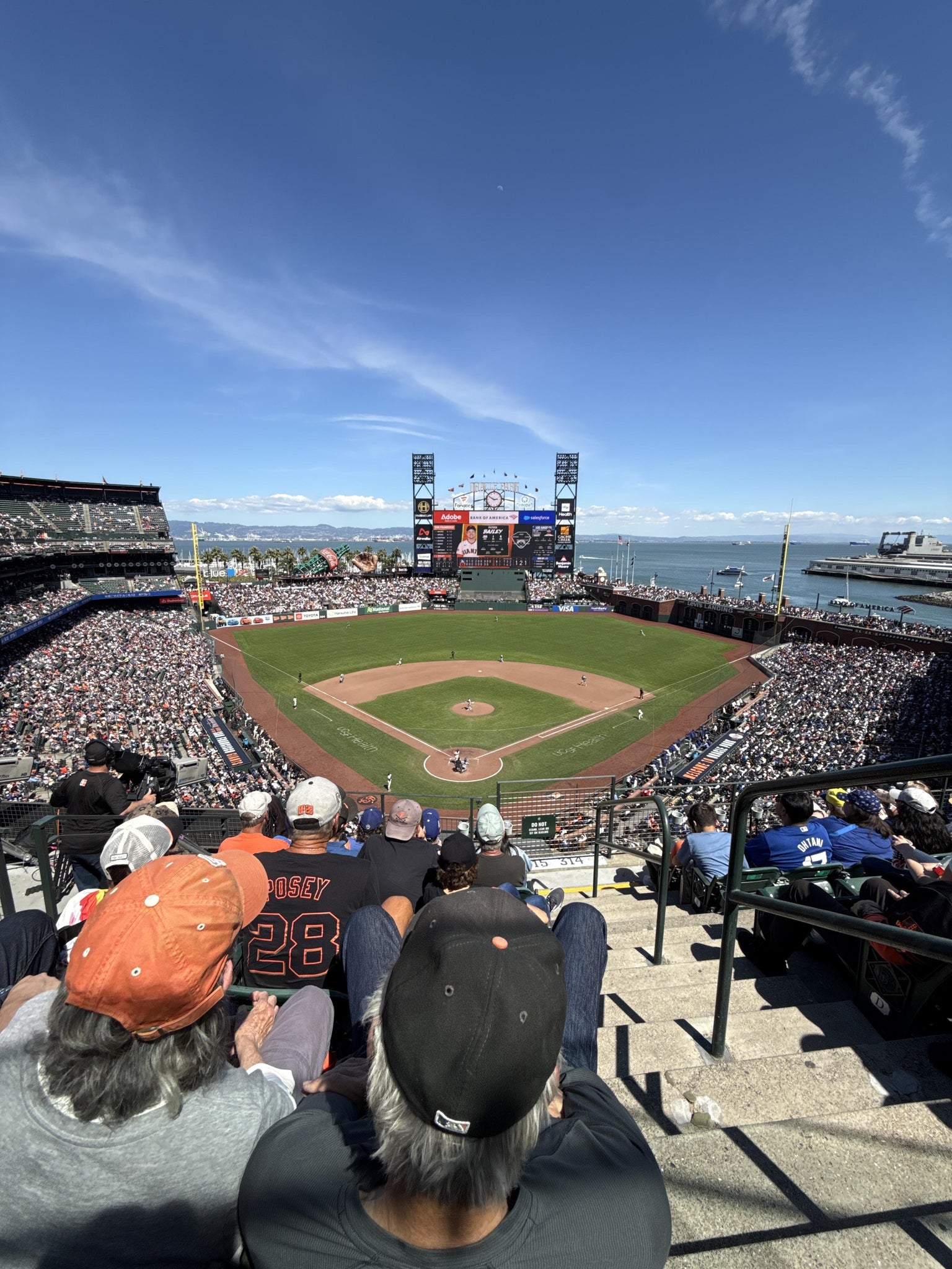 Real Fan View taken from View Box 315 at Oracle Park by Clarissa N
