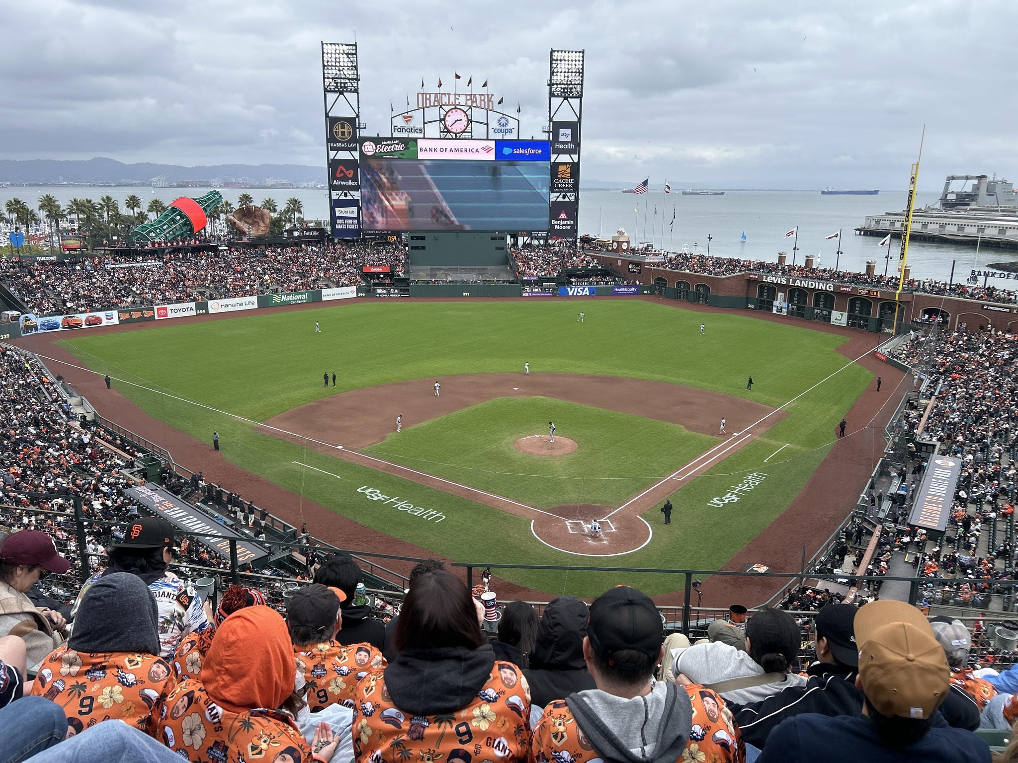 Real Fan View taken from View Box 317 at Oracle Park by Victor R