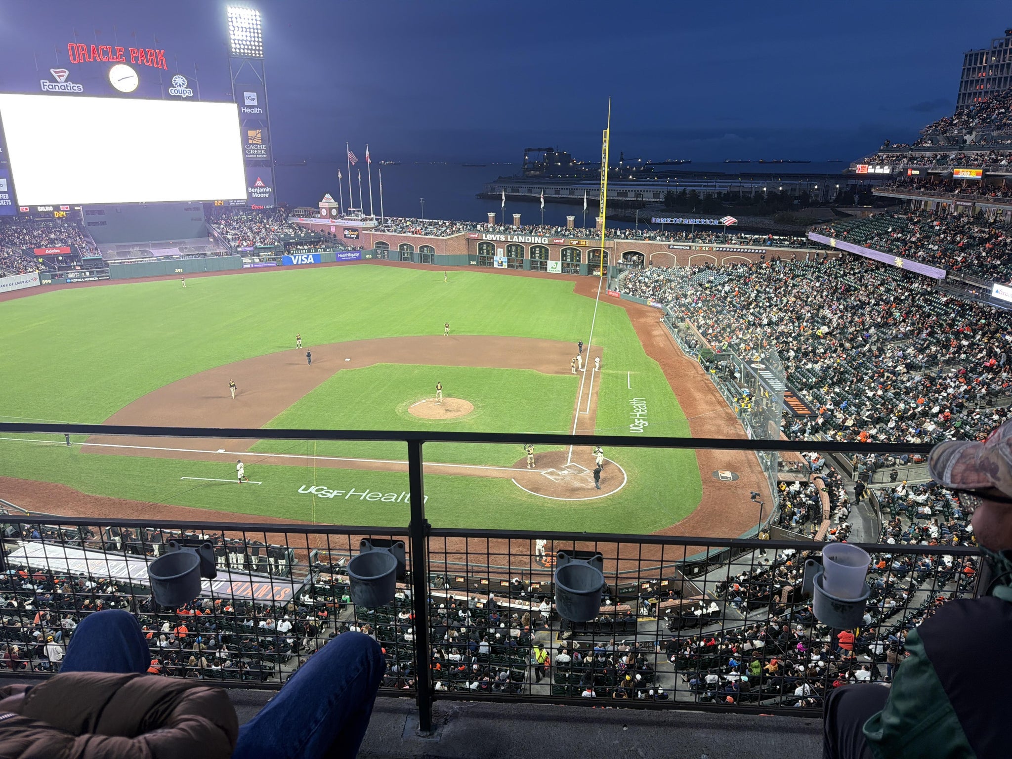 Real Fan View taken from View Box 320 at Oracle Park by Tomiko G
