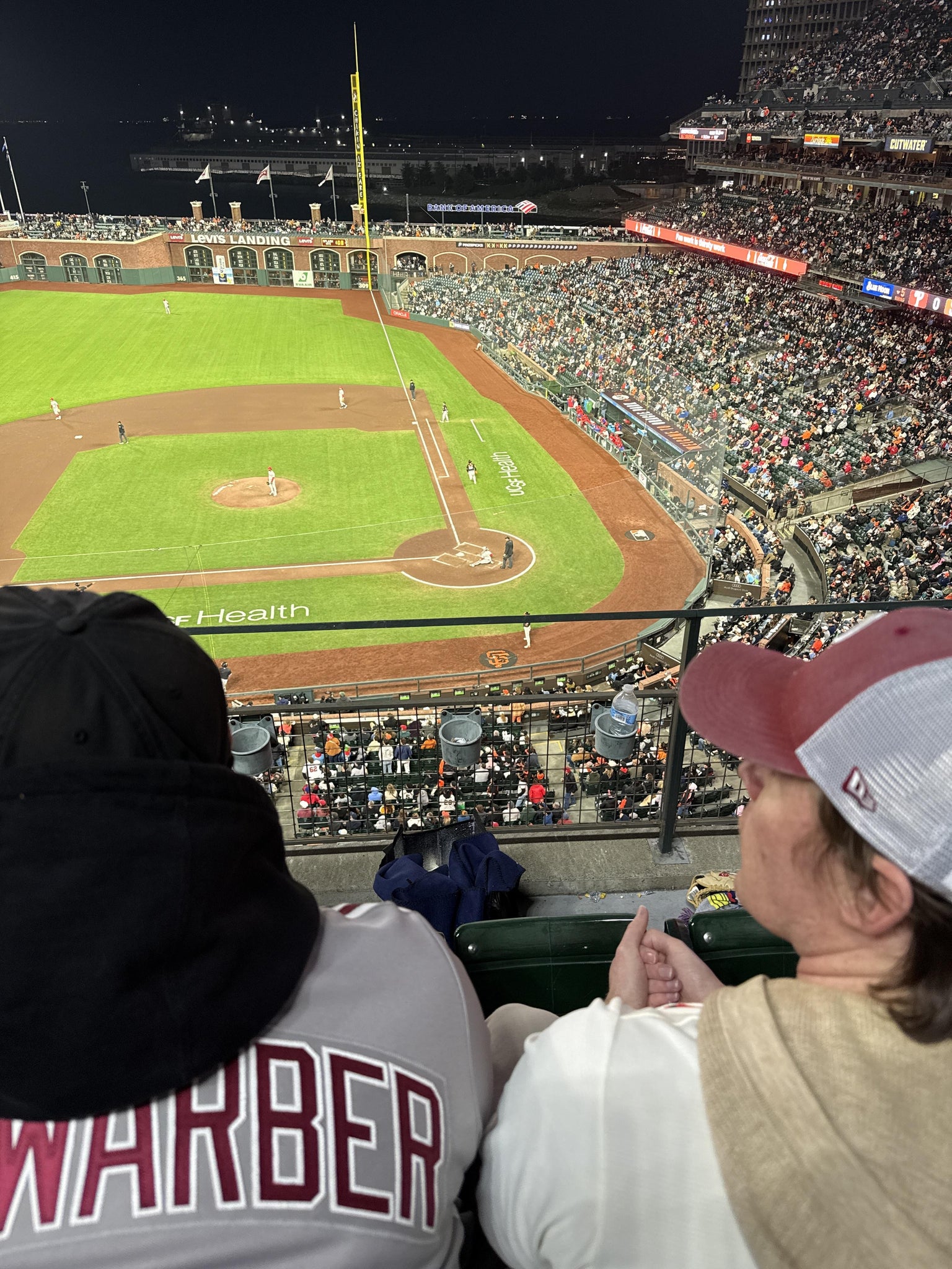 Real Fan View taken from View Box 321 at Oracle Park by Jan A