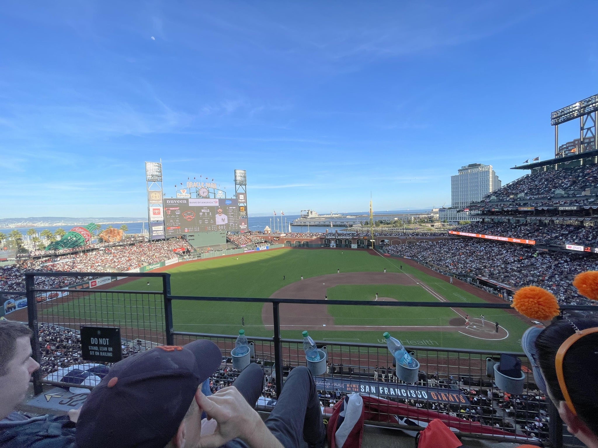 Real Fan View taken from View Box 323 at Oracle Park by Estherr G