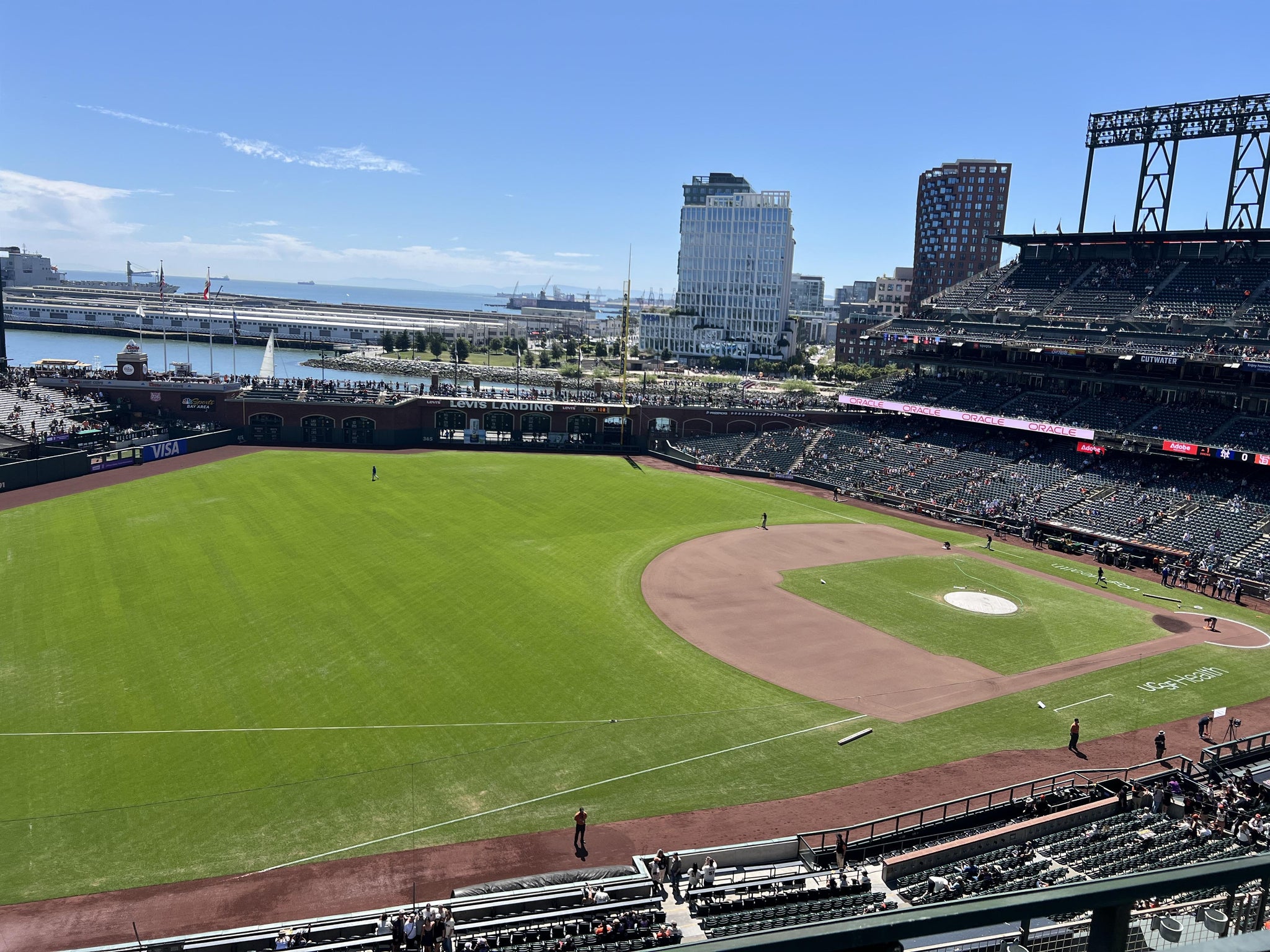 Real Fan View taken from View Box 328 at Oracle Park by Tessa R