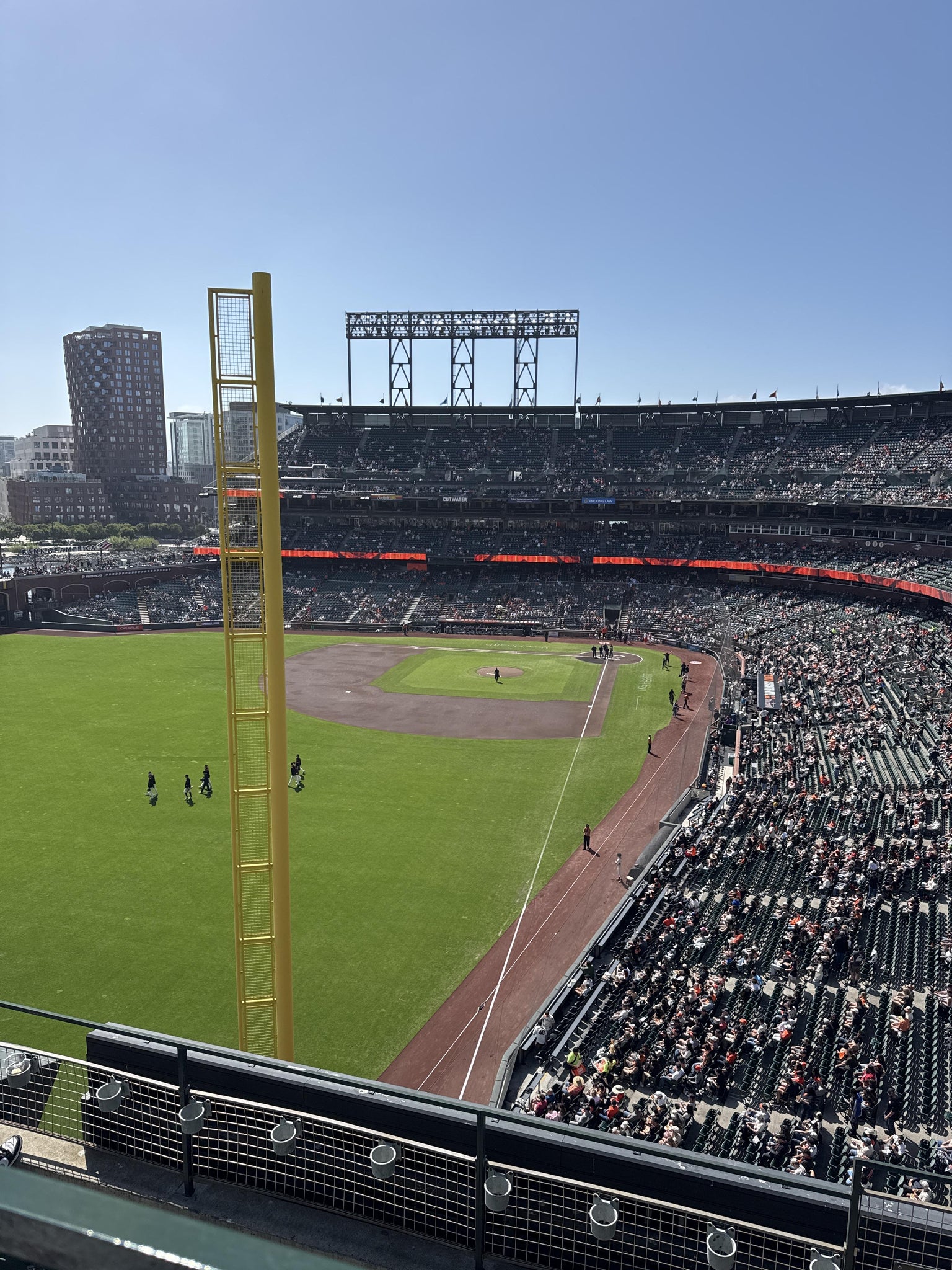 Real Fan View taken from View Box 336 at Oracle Park by Angela K