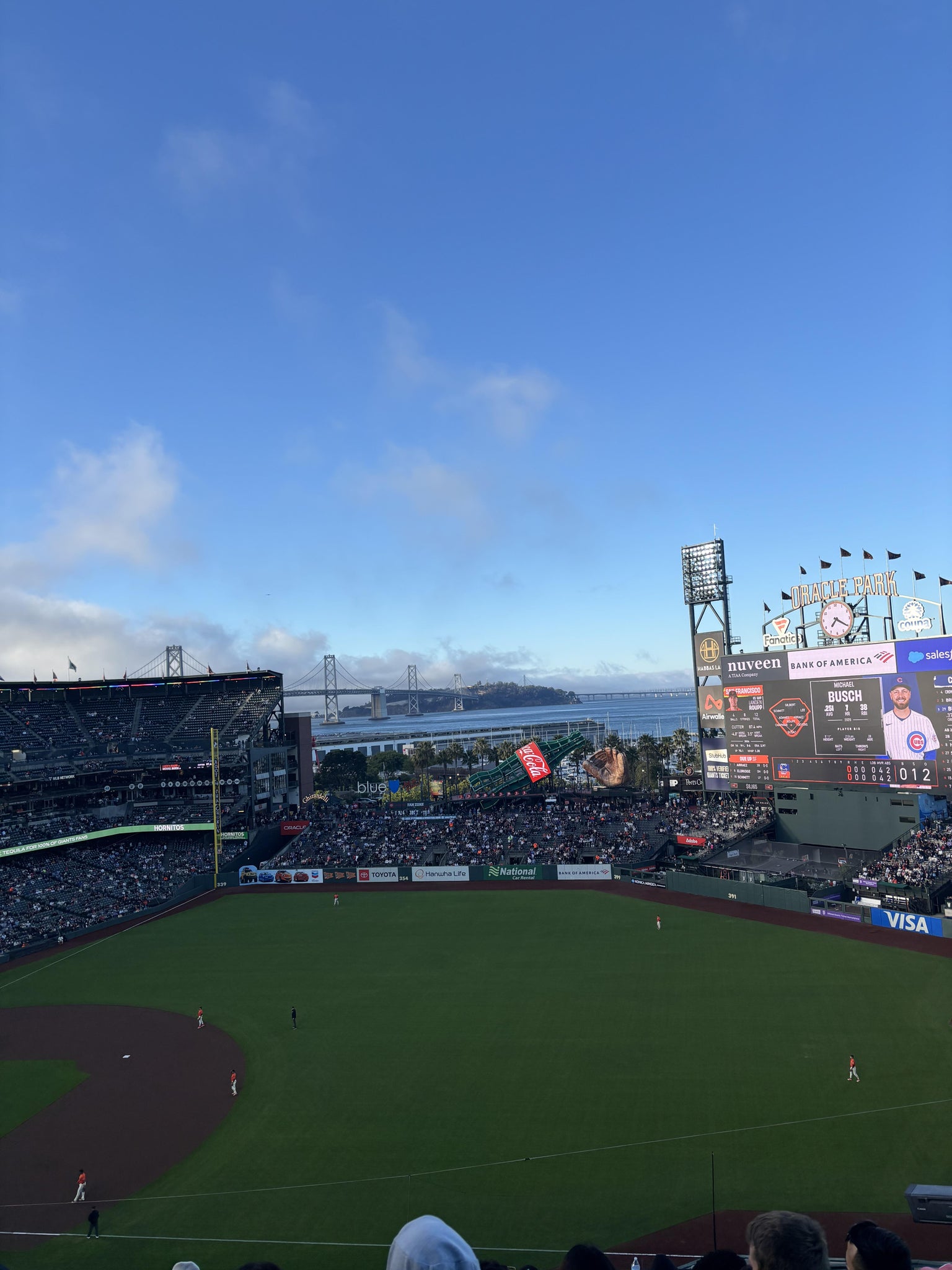 Real Fan View taken from View Reserved 302 at Oracle Park by Jasmin C