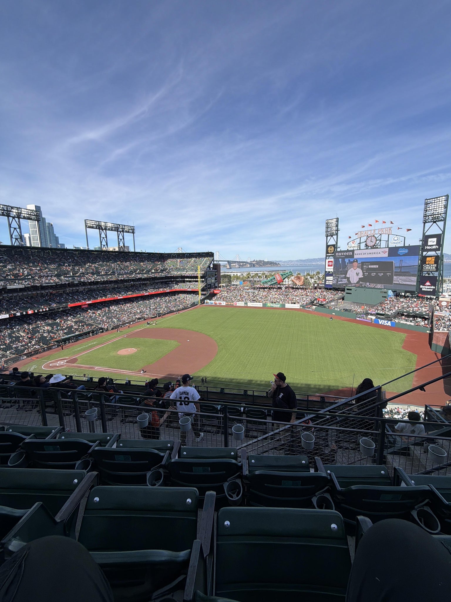 Real Fan View taken from View Reserved 304 at Oracle Park by Brandon D
