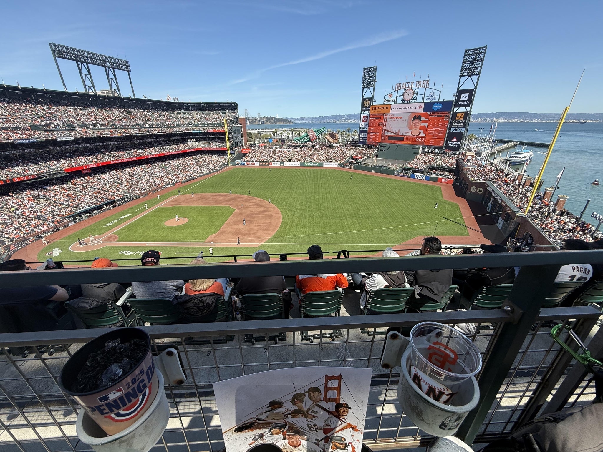 Real Fan View taken from View Reserved 305 at Oracle Park by Anonymous User
