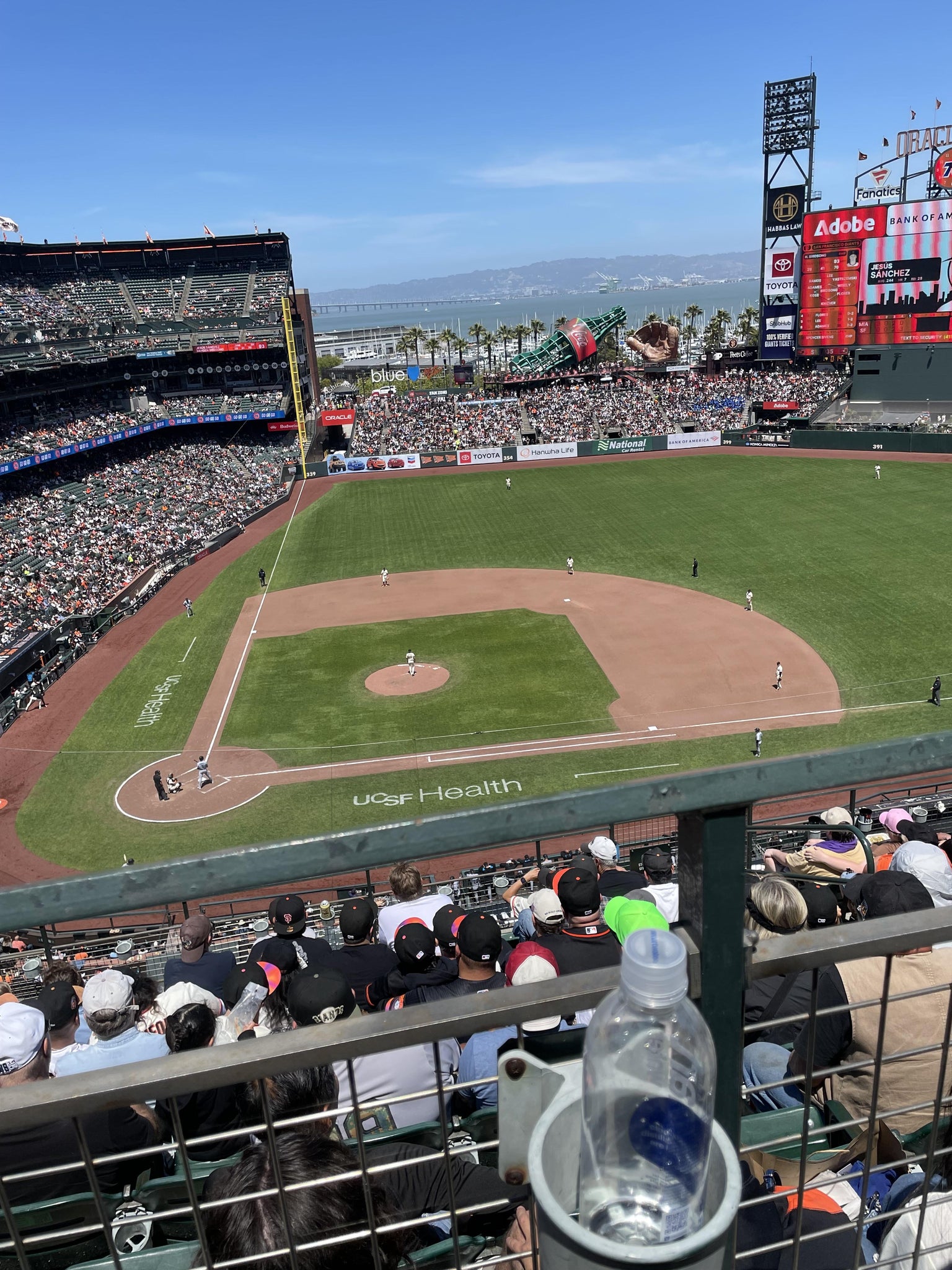 Real Fan View taken from View Reserved 310 at Oracle Park by Althea K