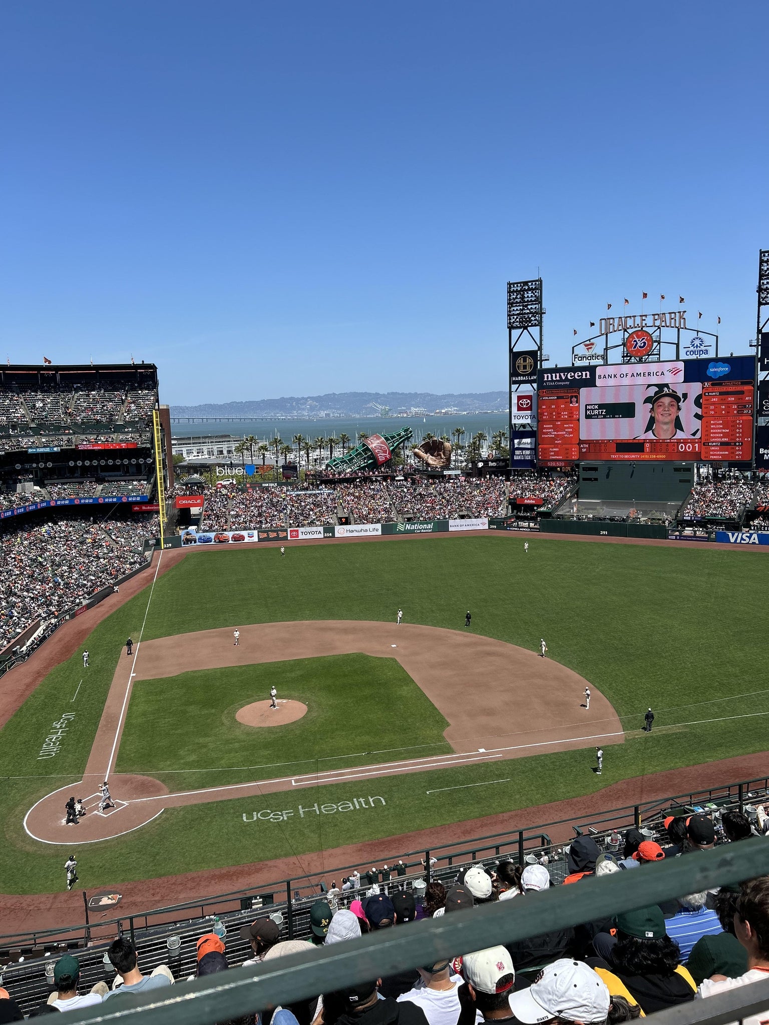 Real Fan View taken from View Reserved 310 at Oracle Park by Marlene D