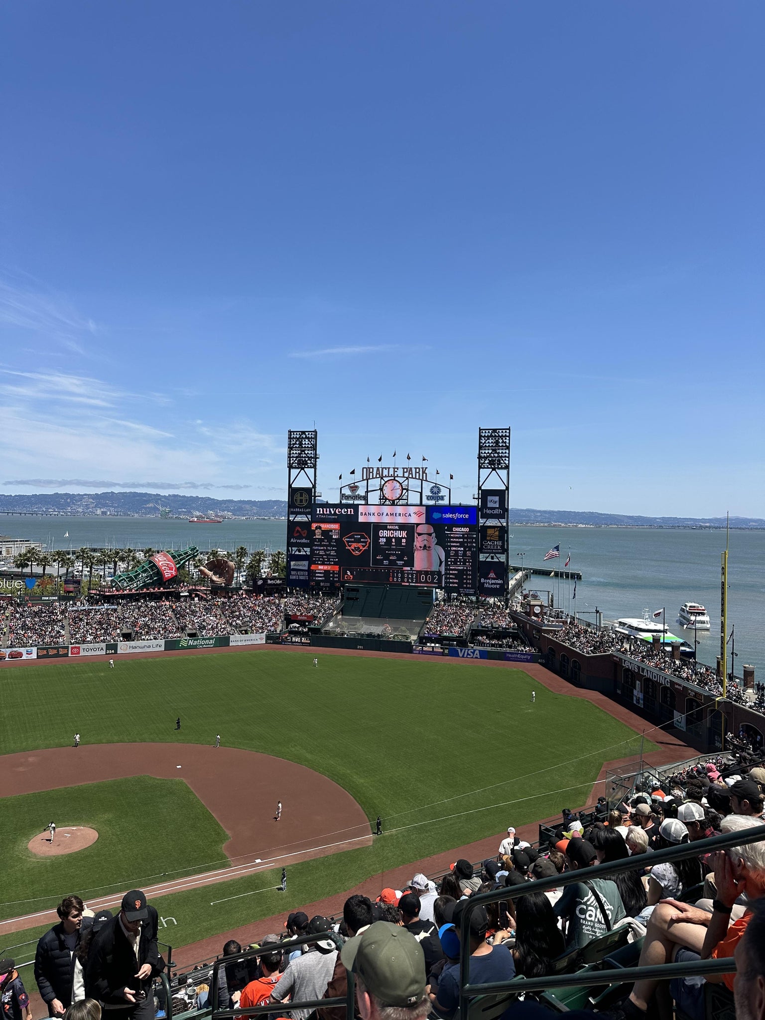 Real Fan View taken from View Reserved 311 at Oracle Park by Anonymous User