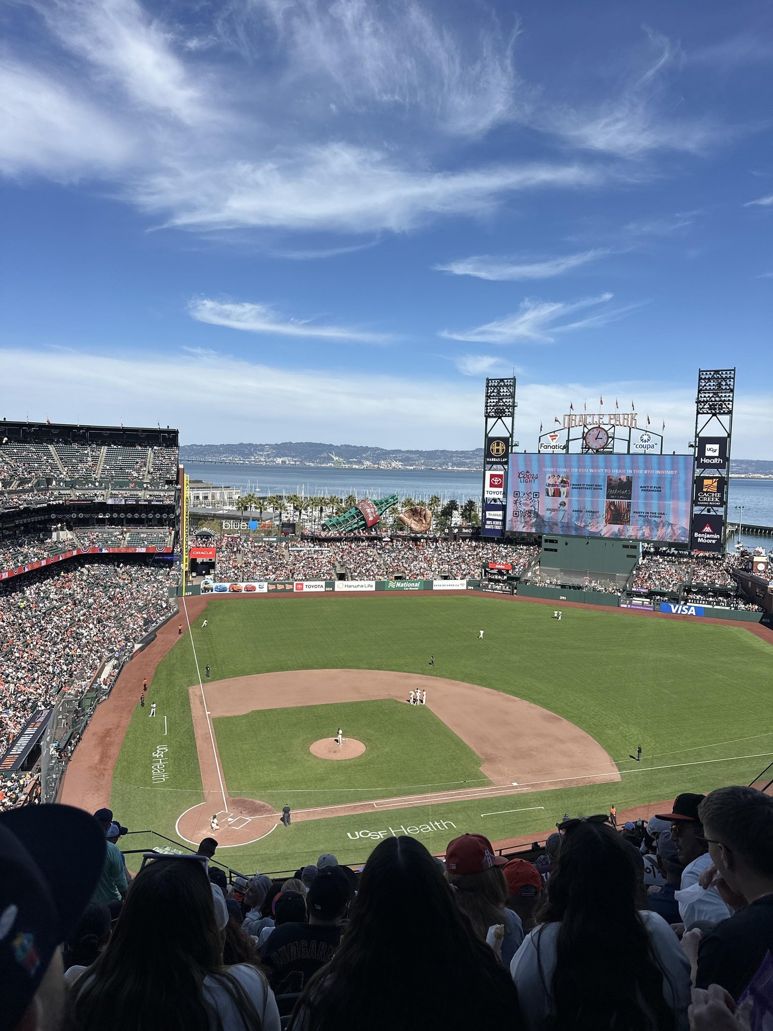 Real Fan View taken from View Reserved 311 at Oracle Park by Matthew V