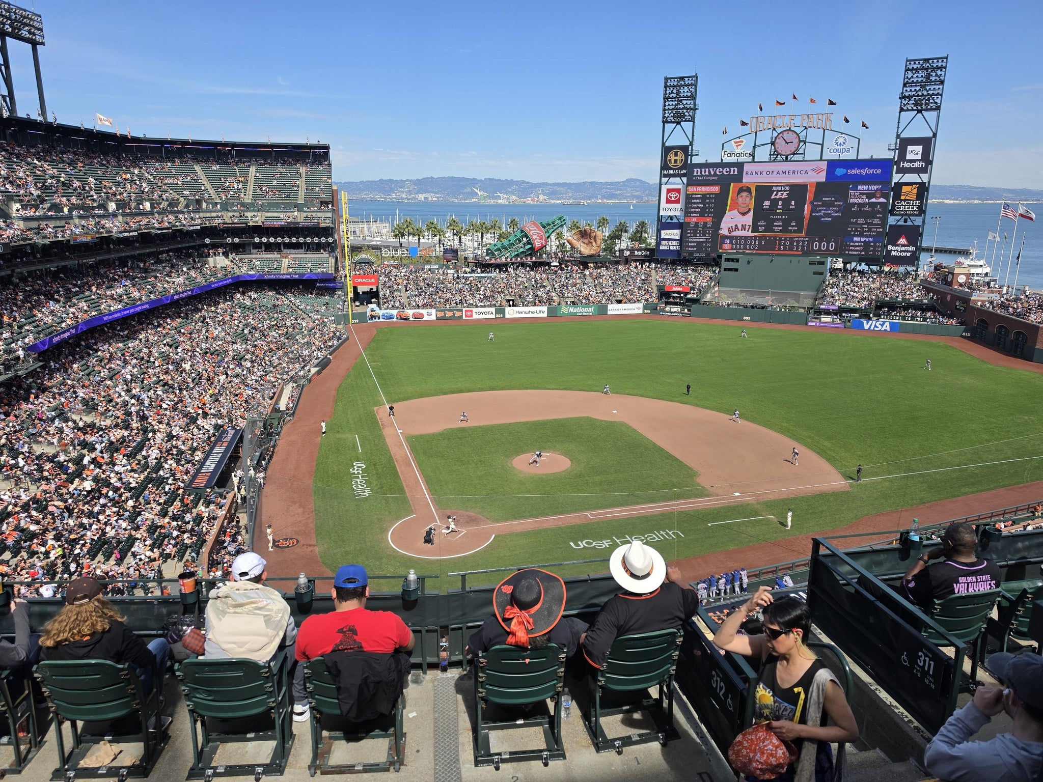 Real Fan View taken from View Reserved 312 at Oracle Park by Jacob M