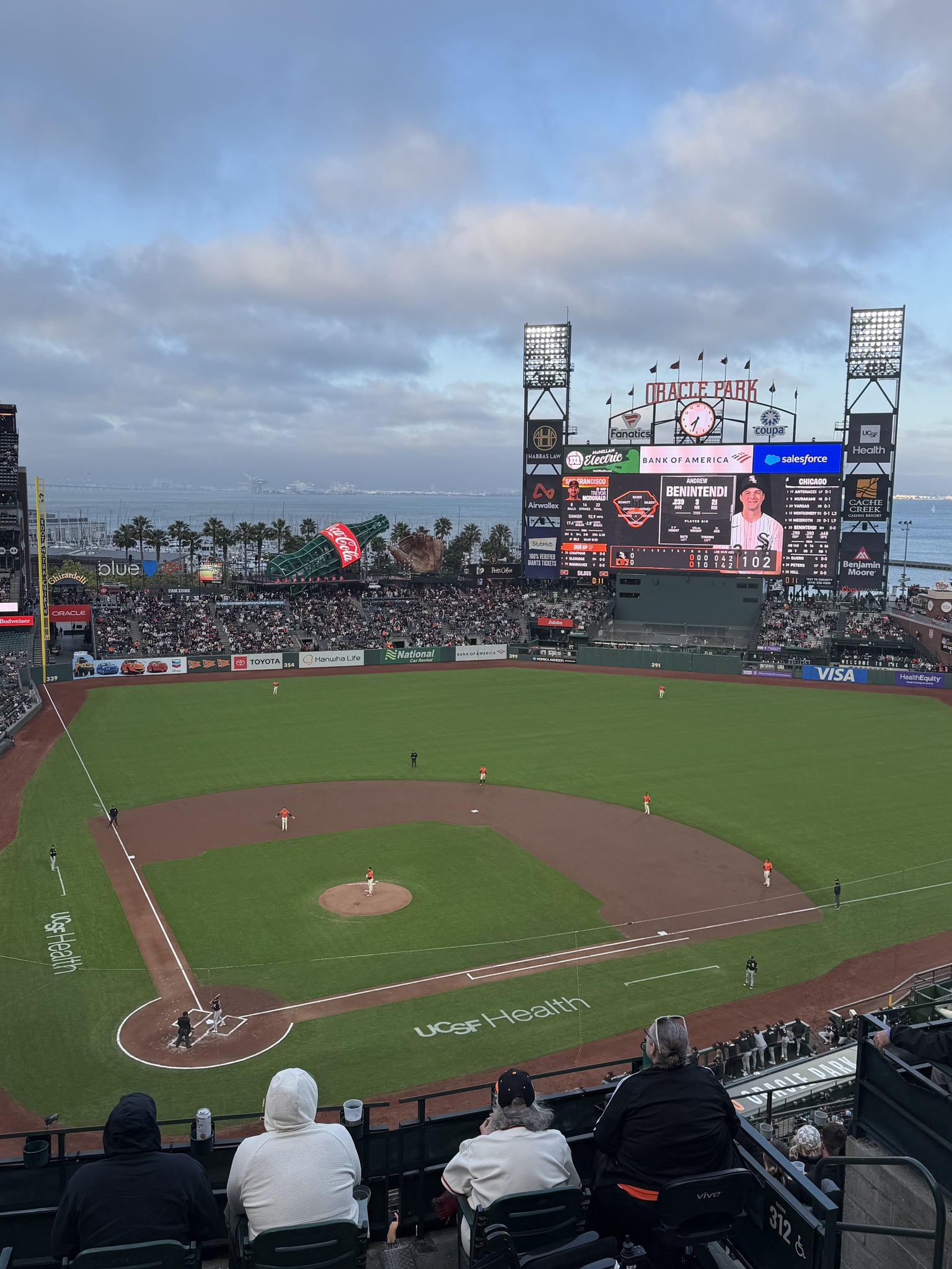 Real Fan View taken from View Reserved 312 at Oracle Park by Nicholas R