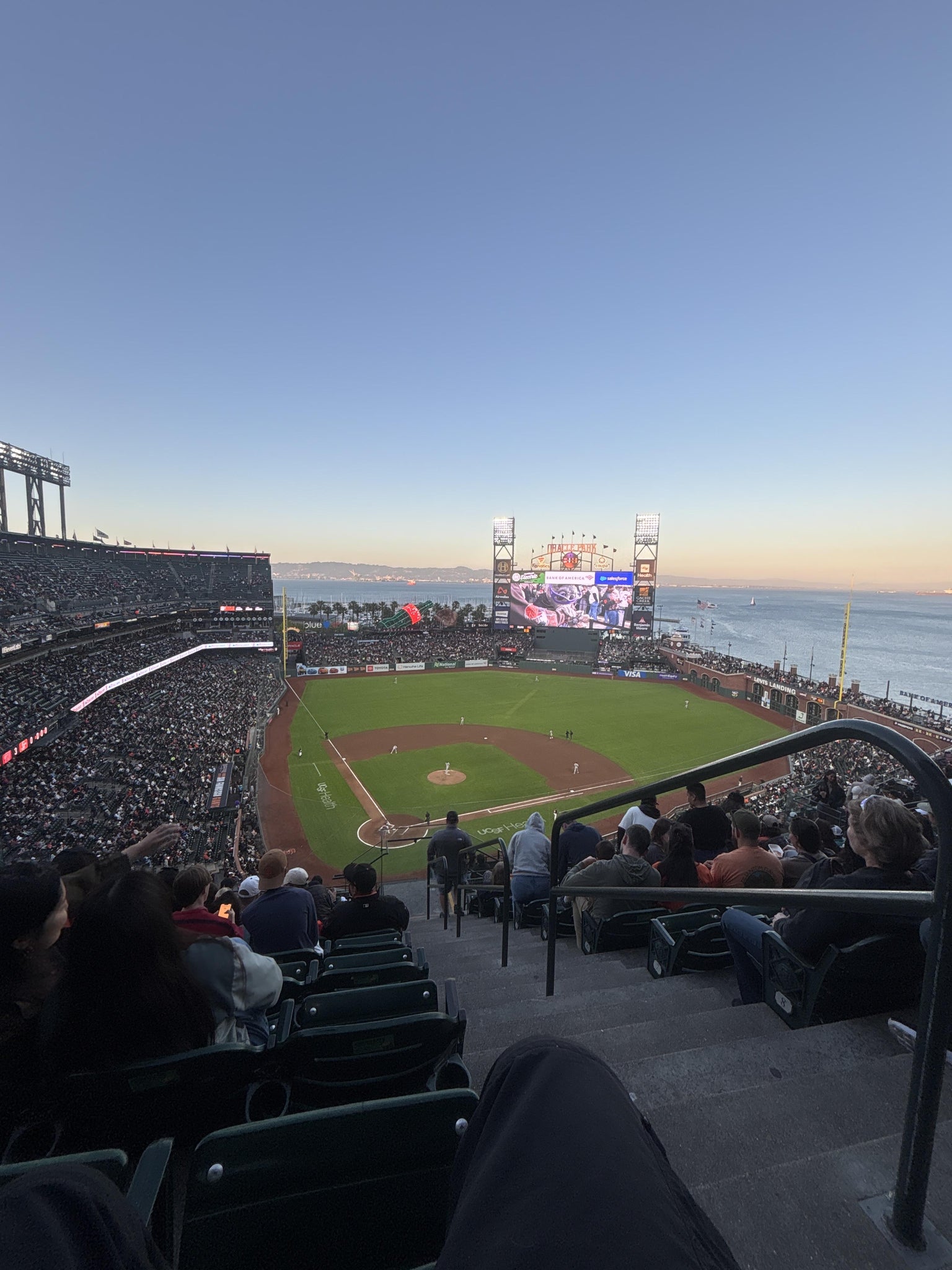 Real Fan View taken from View Reserved 313 at Oracle Park by Anthony S