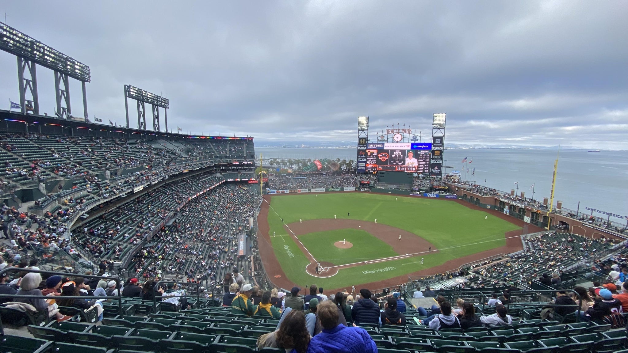 Real Fan View taken from View Reserved 313 at Oracle Park by Richard C