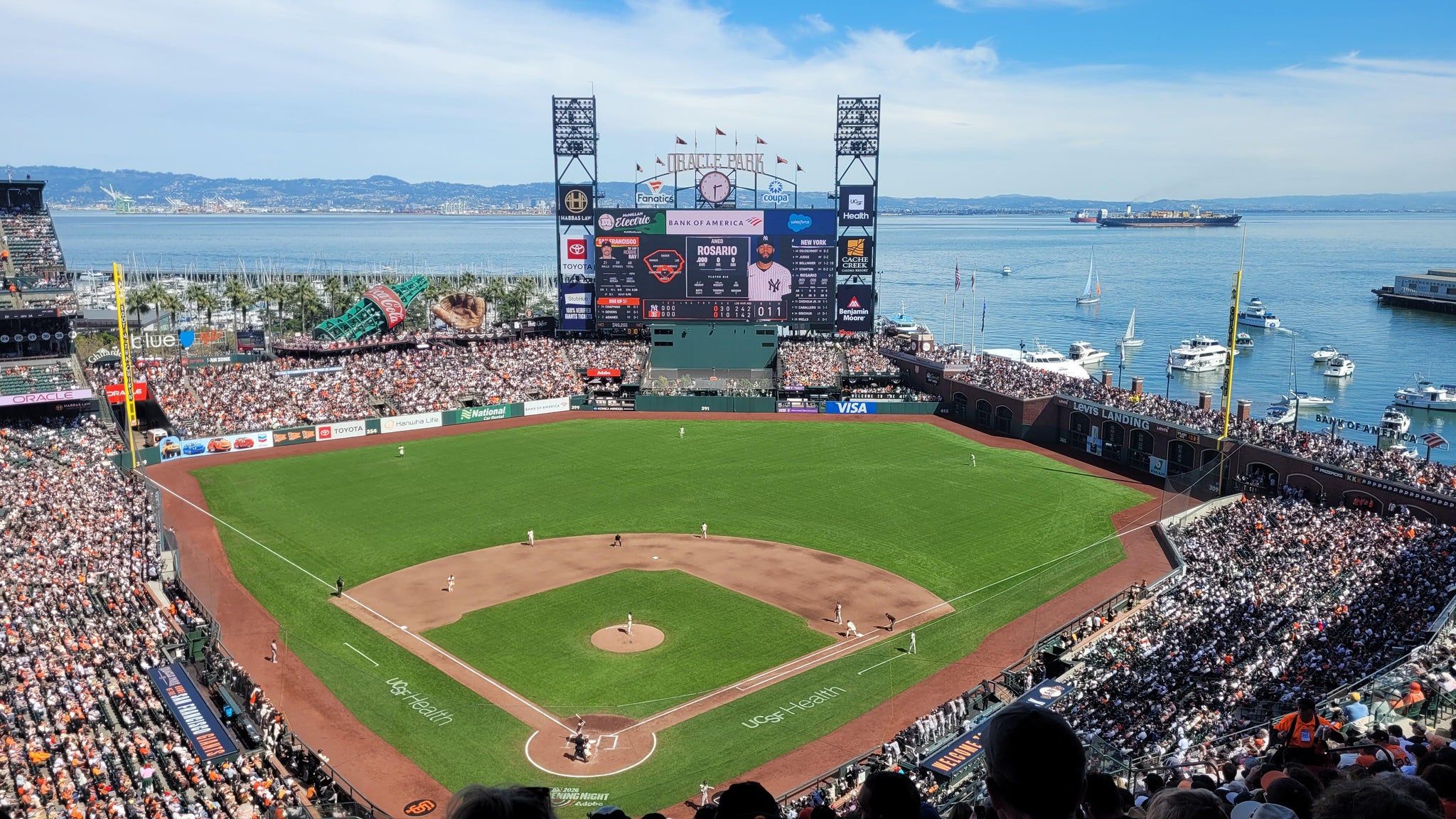 Real Fan View taken from View Reserved 314 at Oracle Park by Paul M