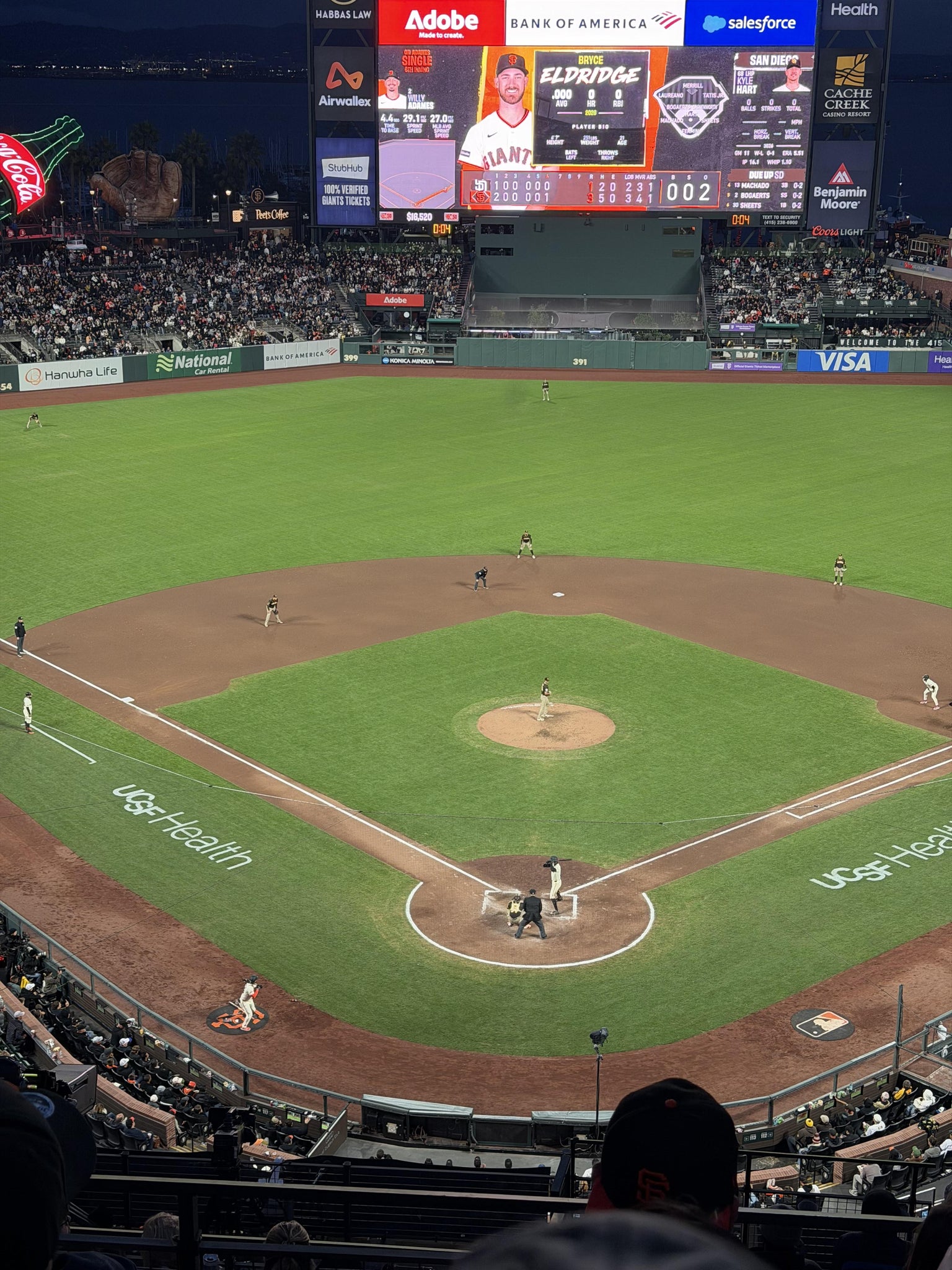 Real Fan View taken from View Reserved 315 at Oracle Park by Will H
