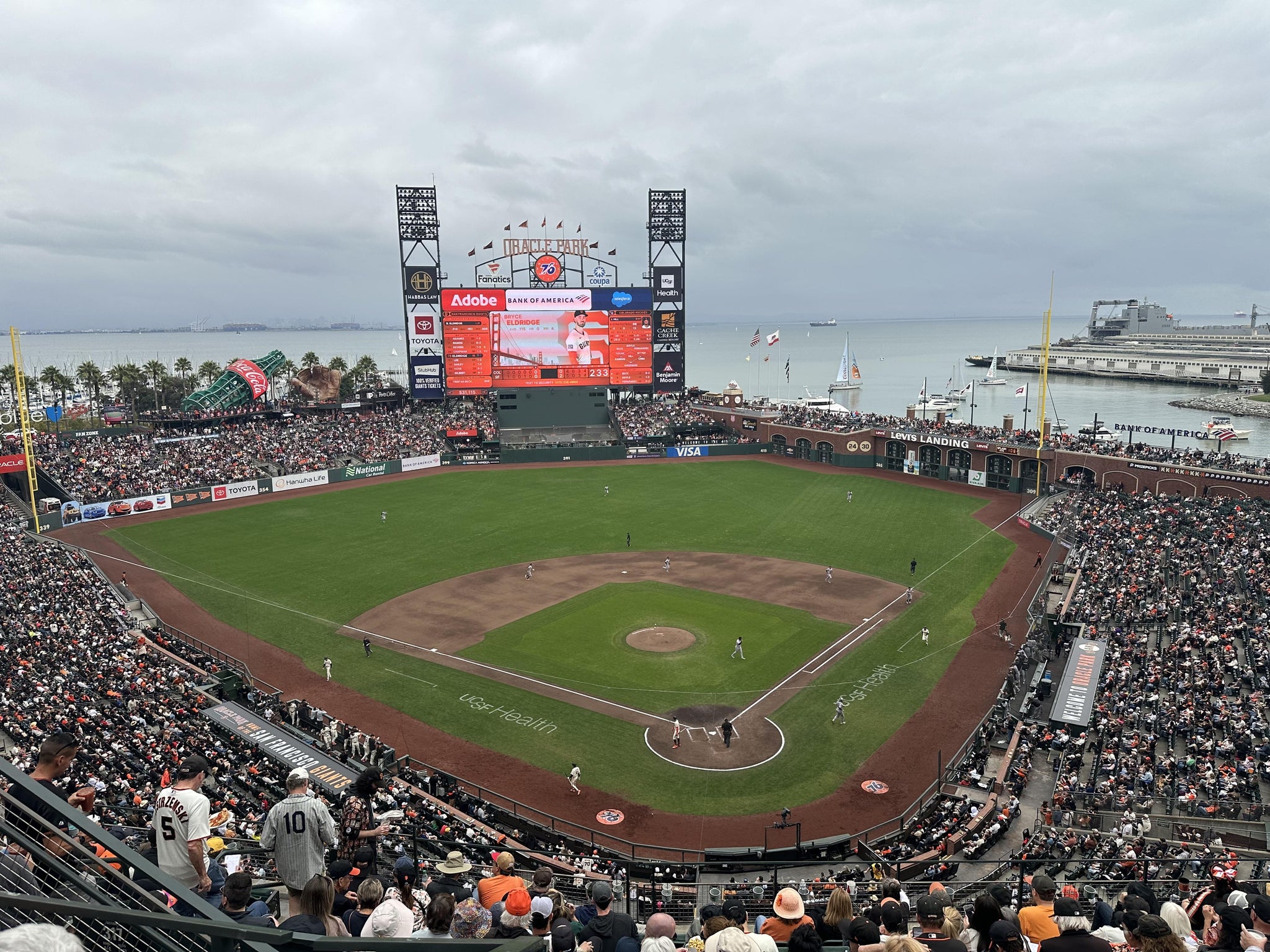 Real Fan View taken from View Reserved 317 at Oracle Park by Ryan R