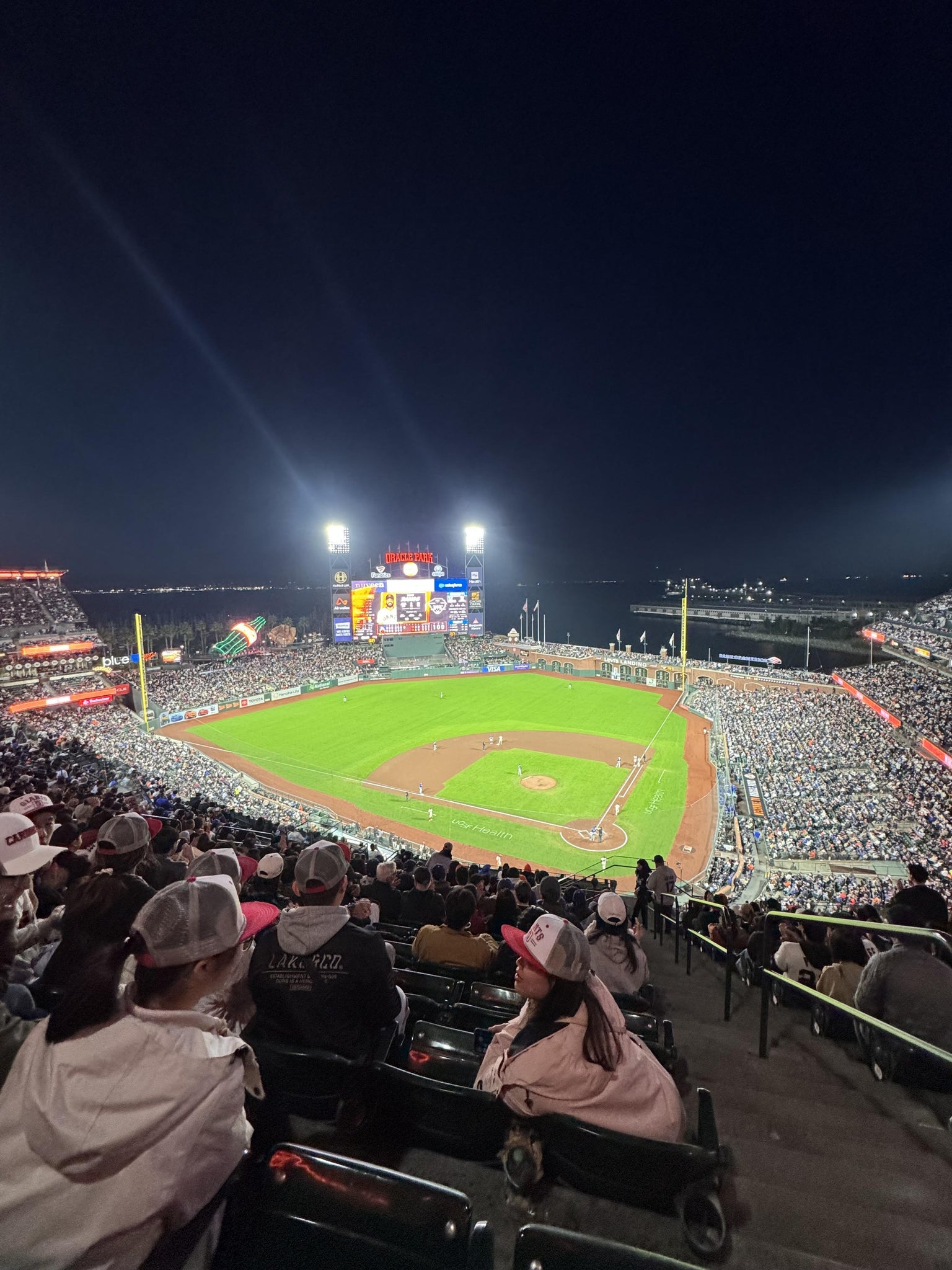 Real Fan View taken from View Reserved 318 at Oracle Park by Cristian A