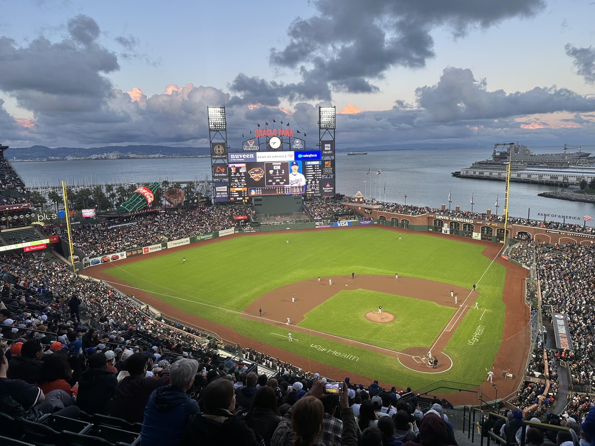 Real Fan View taken from View Reserved 319 at Oracle Park by Stephanie M