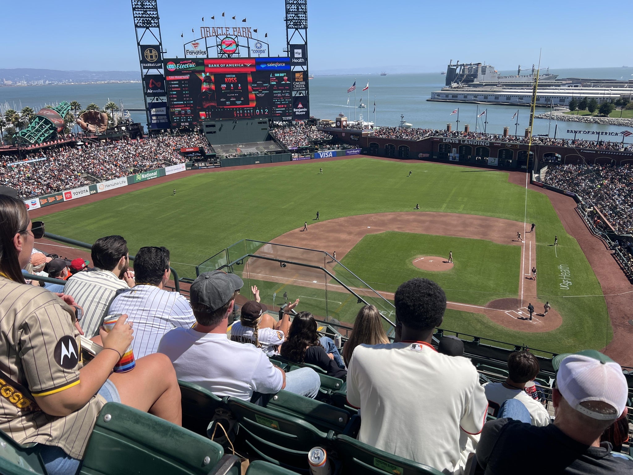 Real Fan View taken from View Reserved 320 at Oracle Park by David T