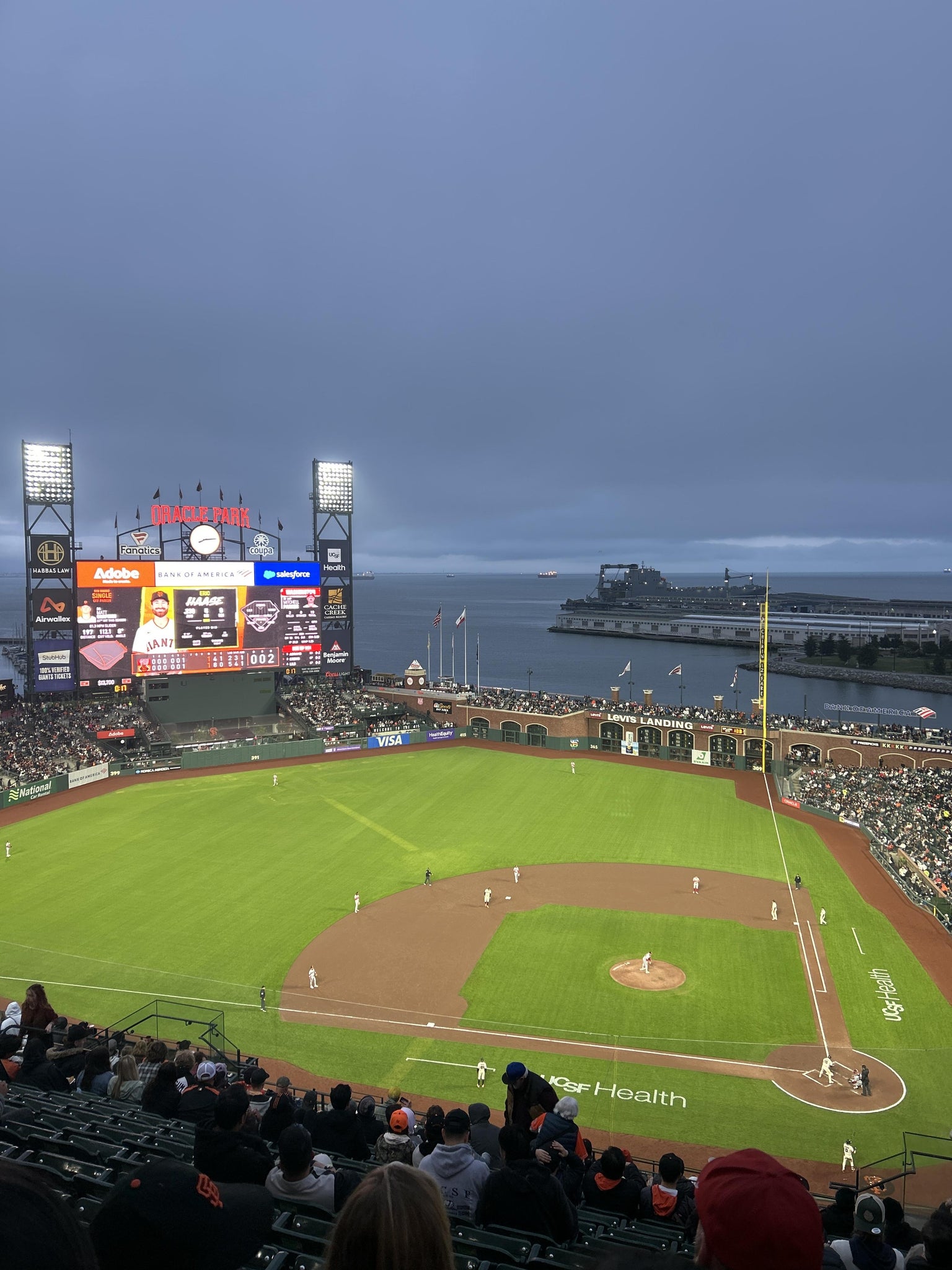 Real Fan View taken from View Reserved 321 at Oracle Park by Monica H