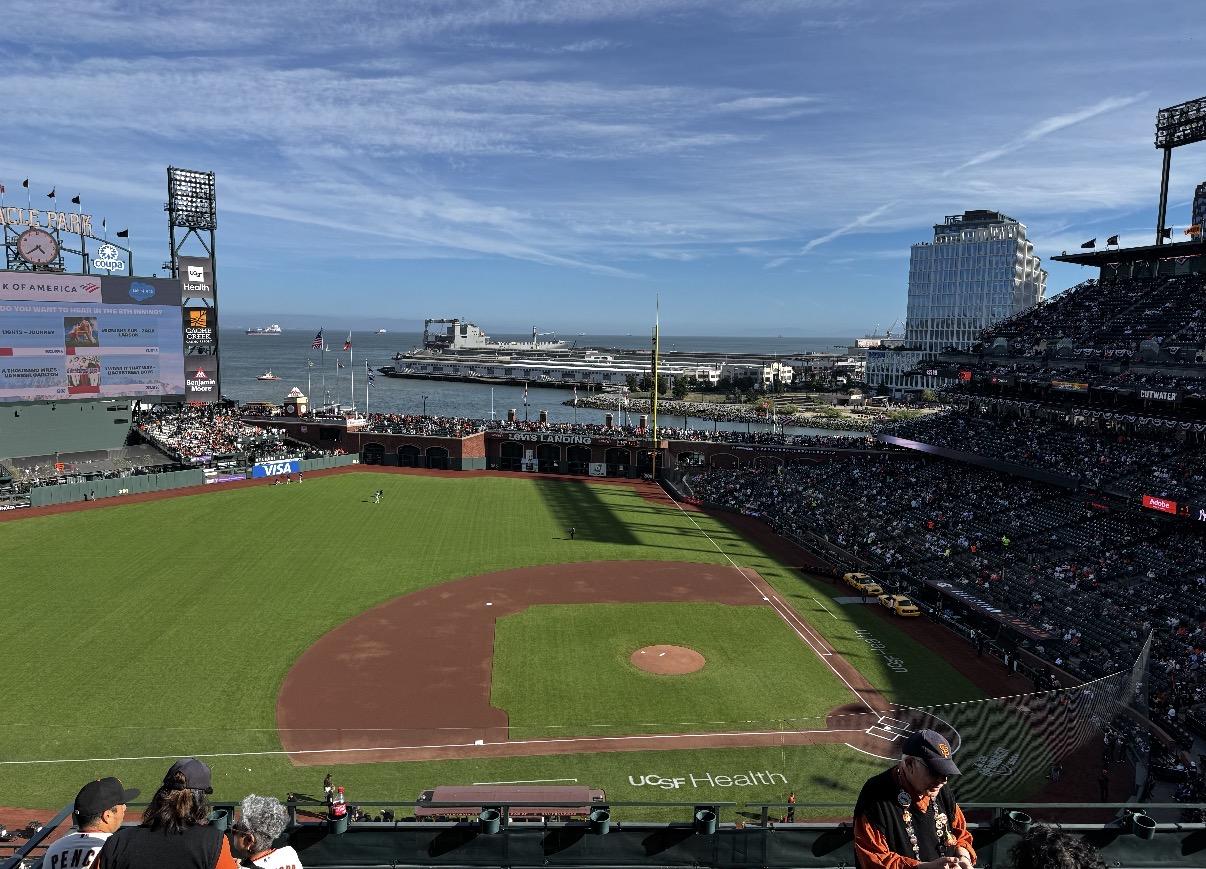 Real Fan View taken from View Reserved 323 at Oracle Park by Nathan C