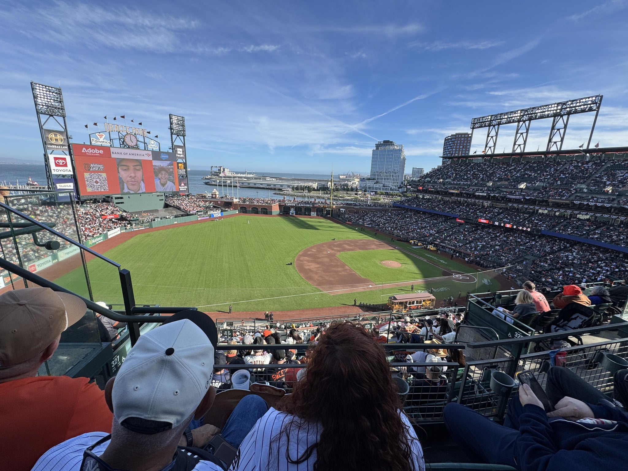 Real Fan View taken from View Reserved 326 at Oracle Park by Seth
