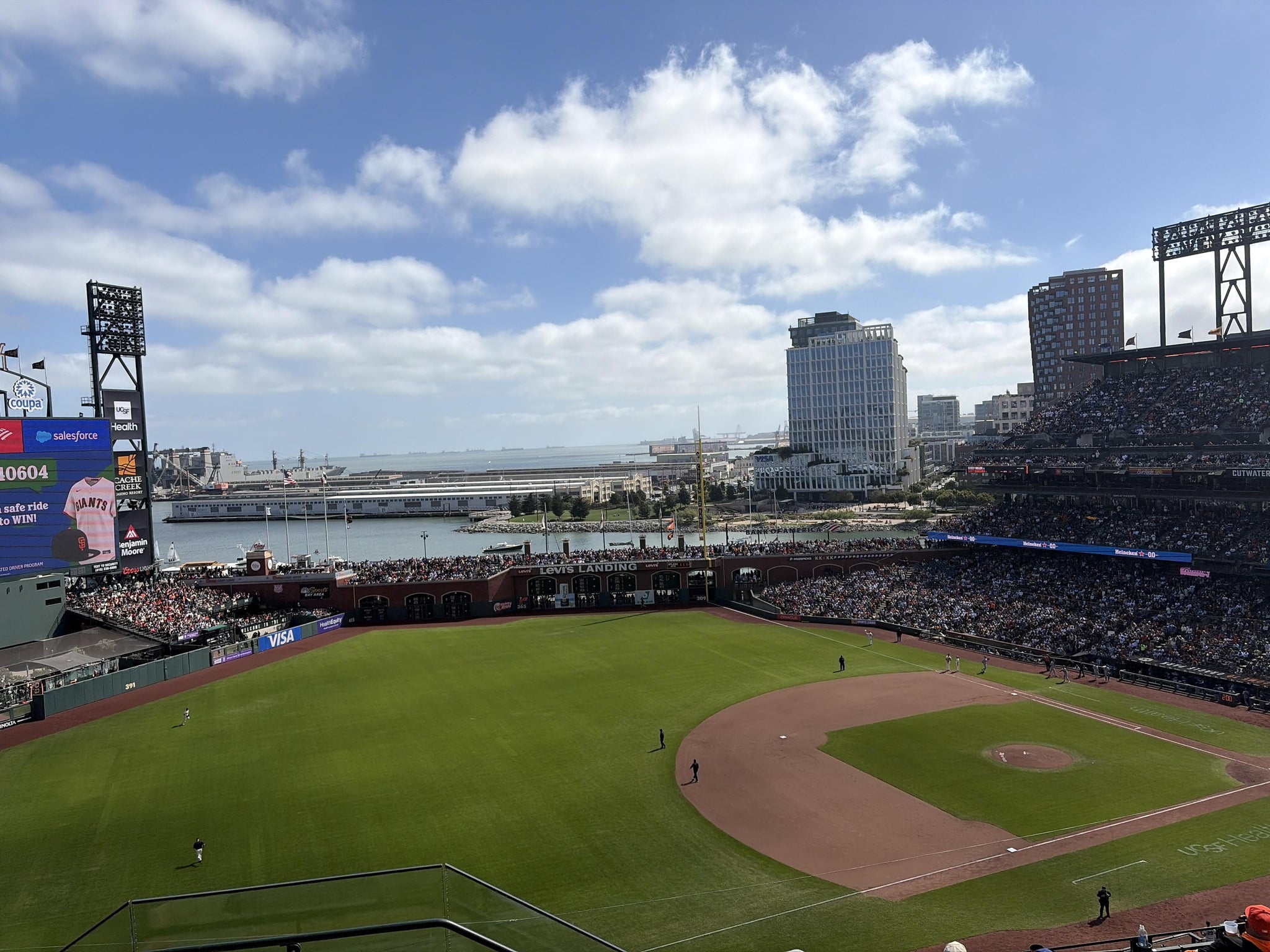 Real Fan View taken from View Reserved 327 at Oracle Park by Anonymous User
