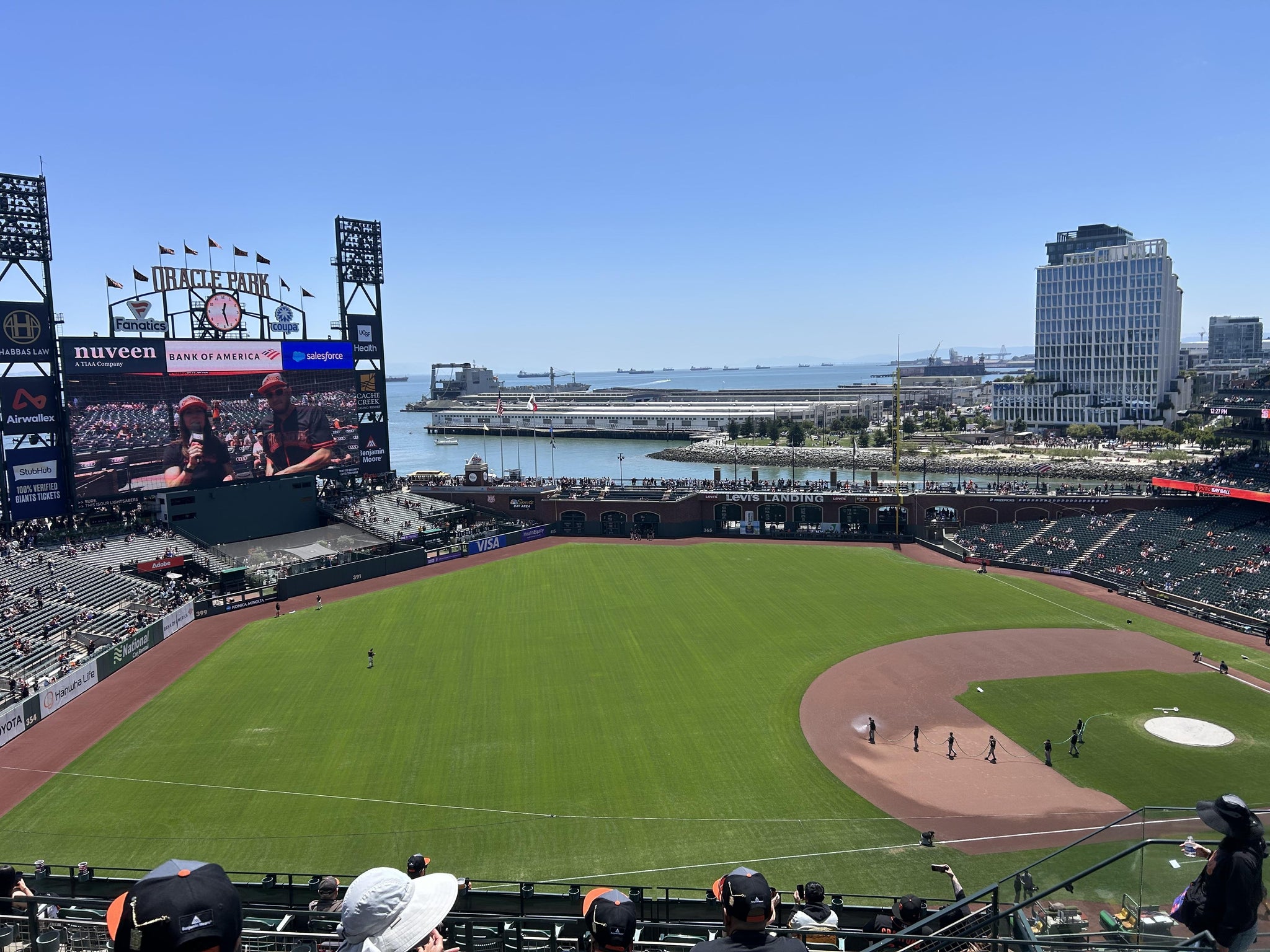 Real Fan View taken from View Reserved 327 at Oracle Park by Anna M