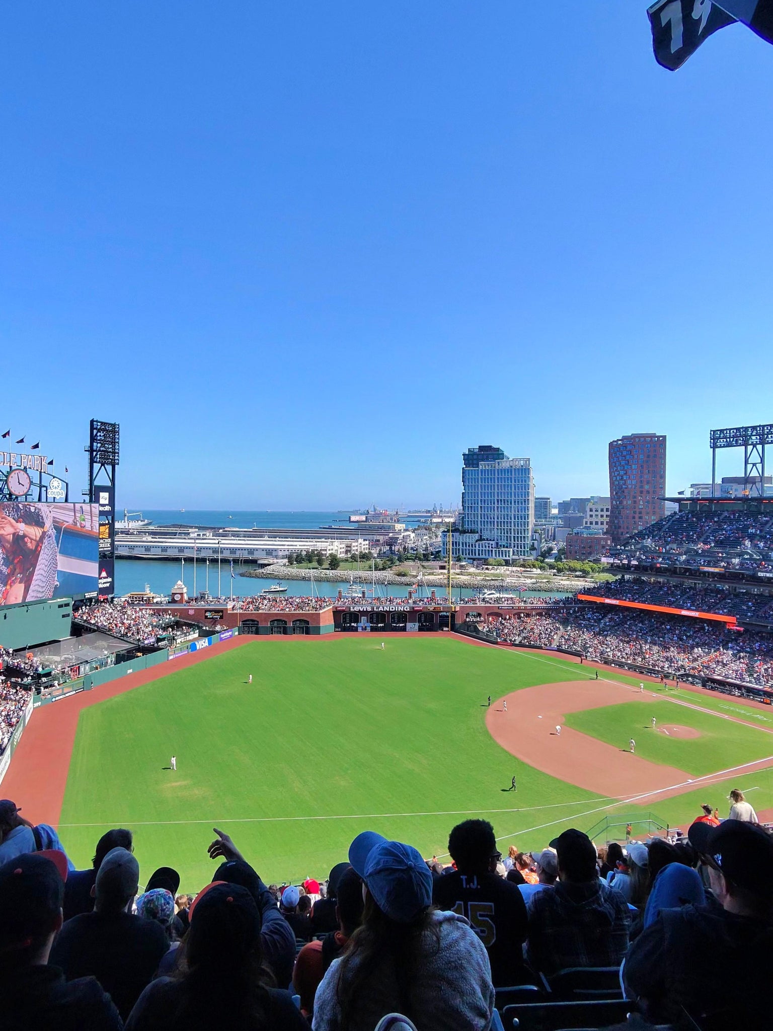 Real Fan View taken from View Reserved 330 at Oracle Park by Deja D