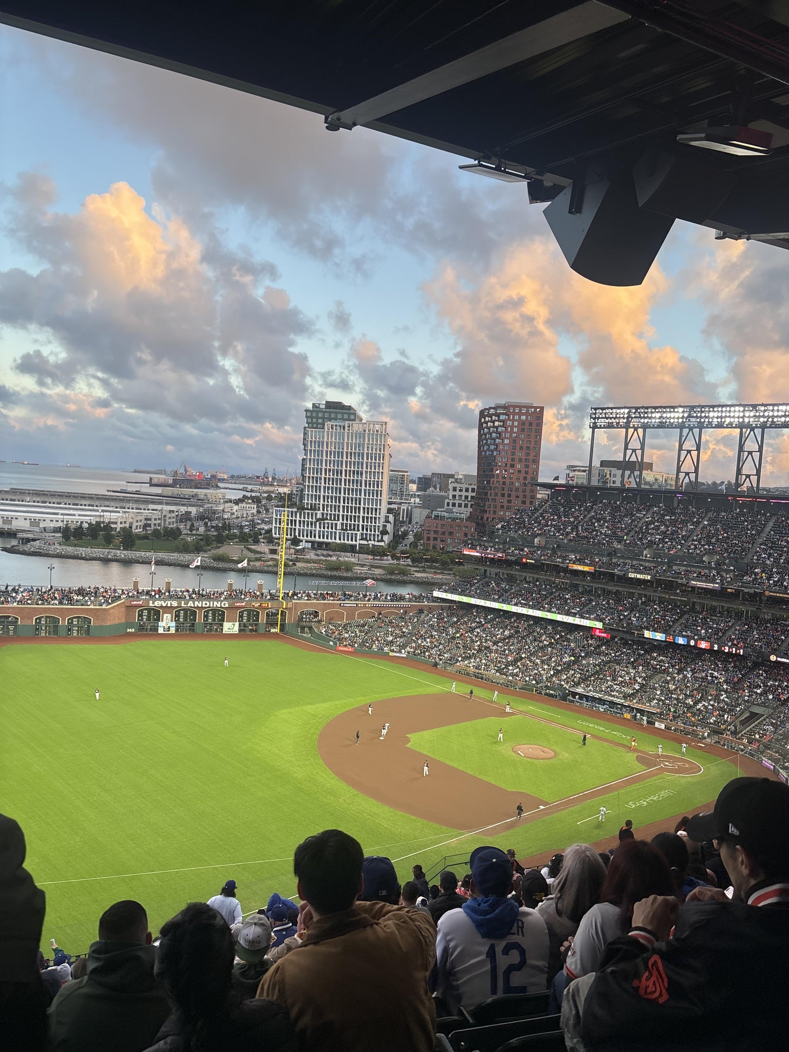 Real Fan View taken from View Reserved 330 at Oracle Park by Shari F